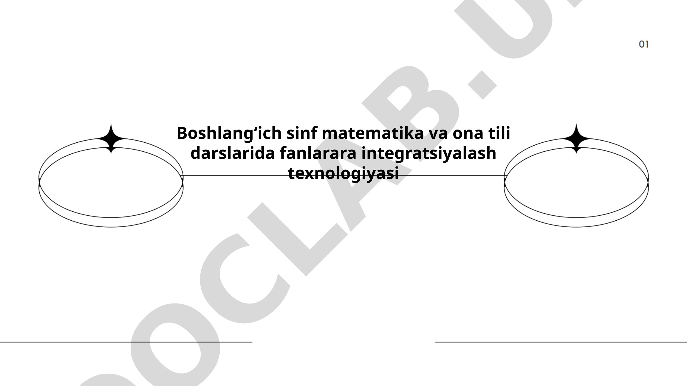Boshlang'ich sinf matematika va ona tili darslarida fanlararo integratsiyalash texnologiyasi