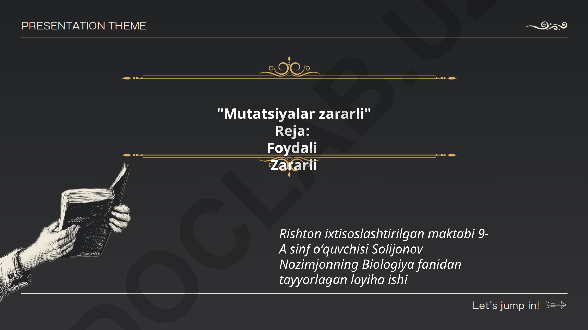 Mutatsiyalar zararli