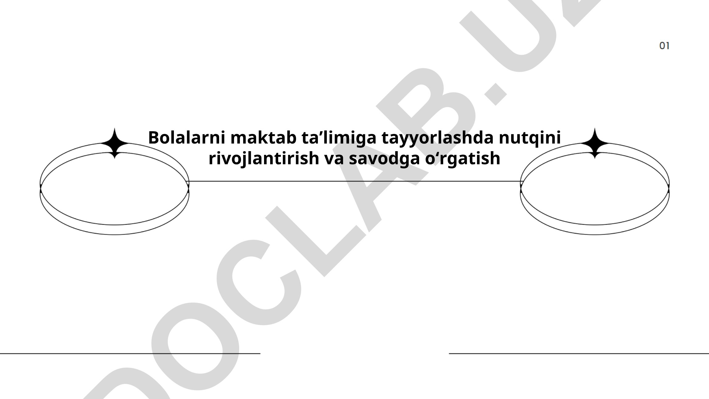 Bolalarni maktab taʼlimiga tayyorlashda nutqini rivojlantirish va savodga oʻrgatish