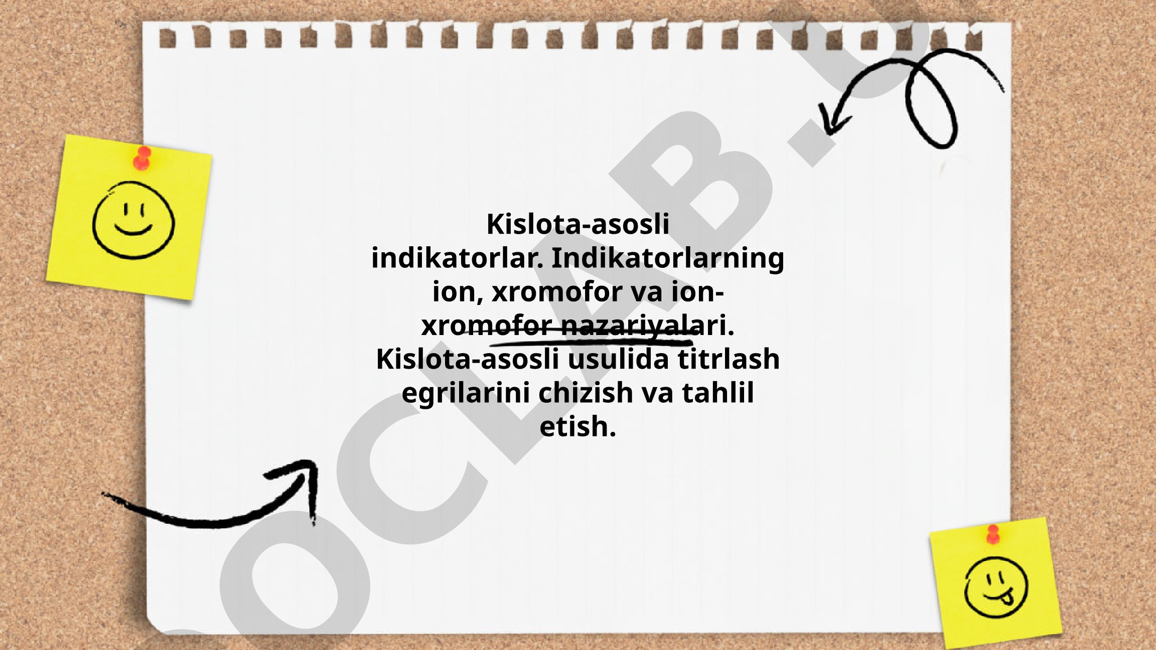 Kislota-asosli indikatorlar va ularning nazariyalari
