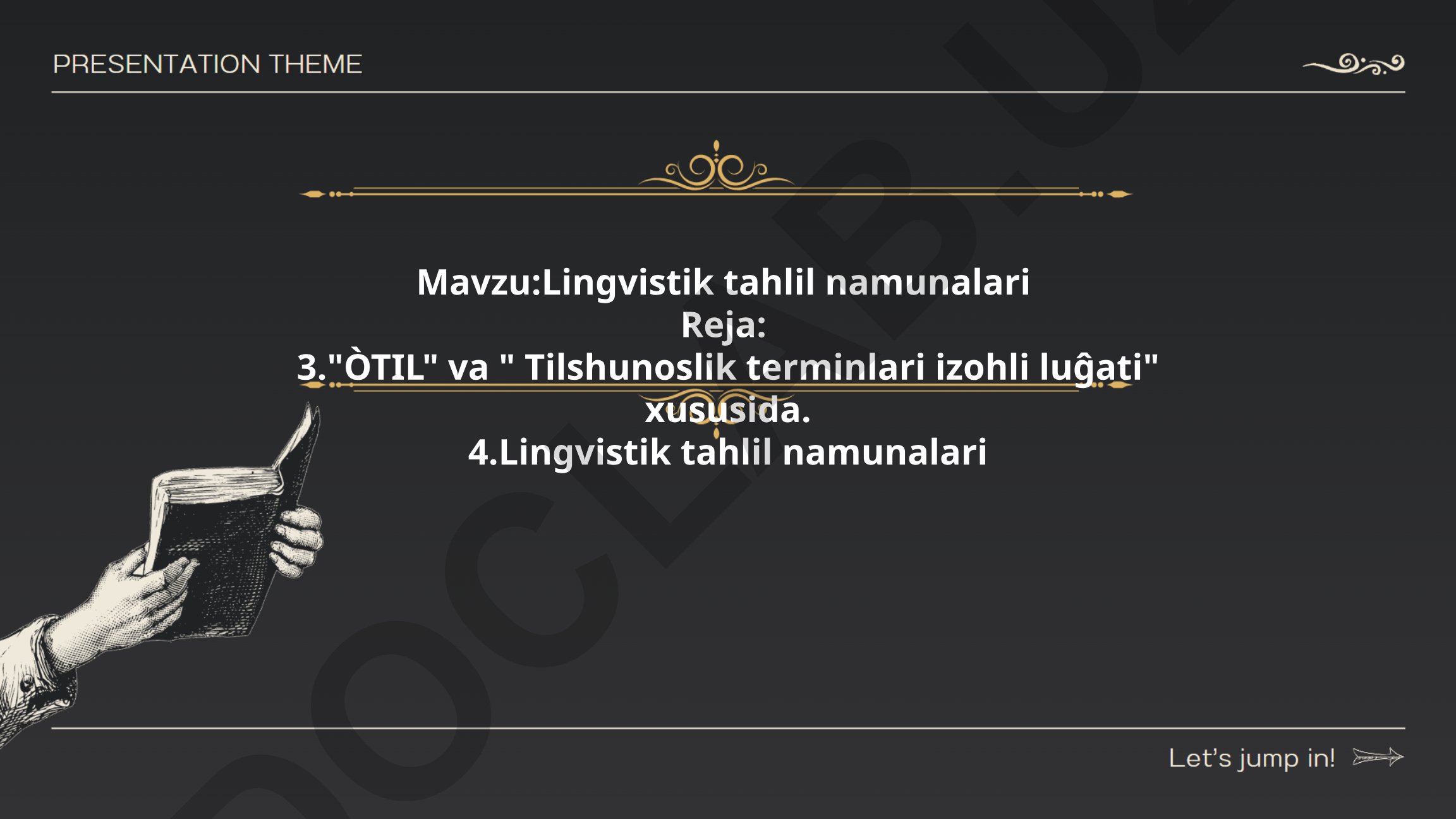 Lingvistik tahlil namunalari