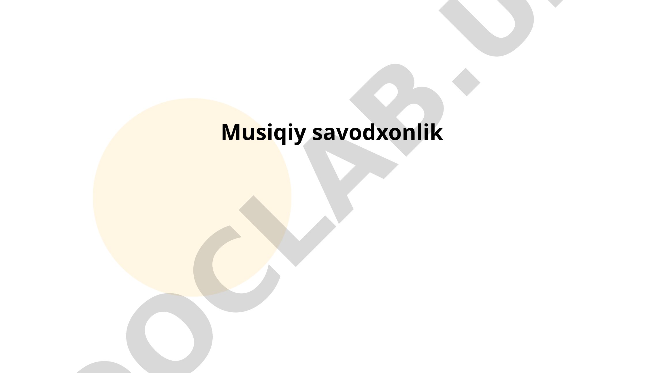 Musiqiy savodxonlik