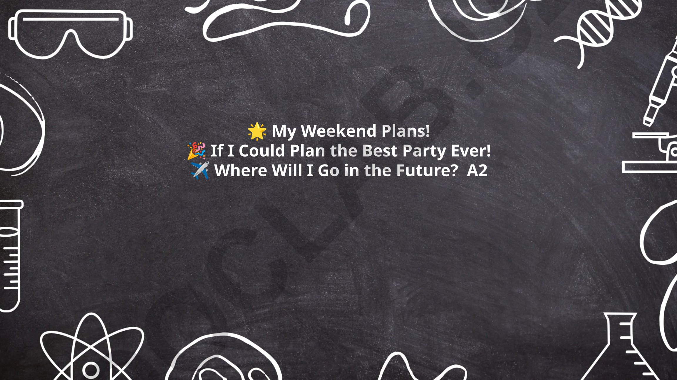 My Dream Vacation Destination and Weekend Activities