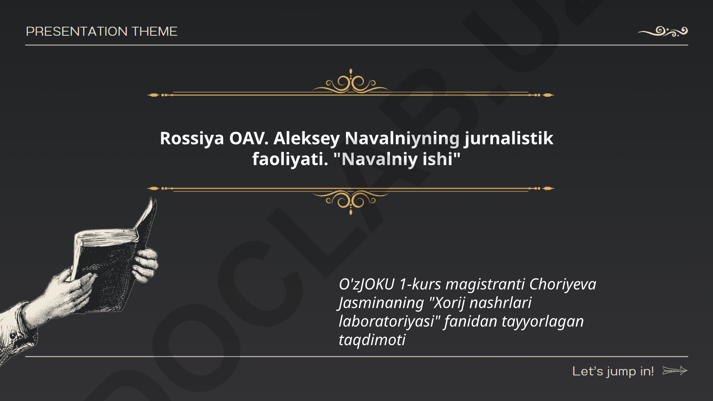 Rossiya OAV va Aleksey Navalniyning jurnalistik faoliyati