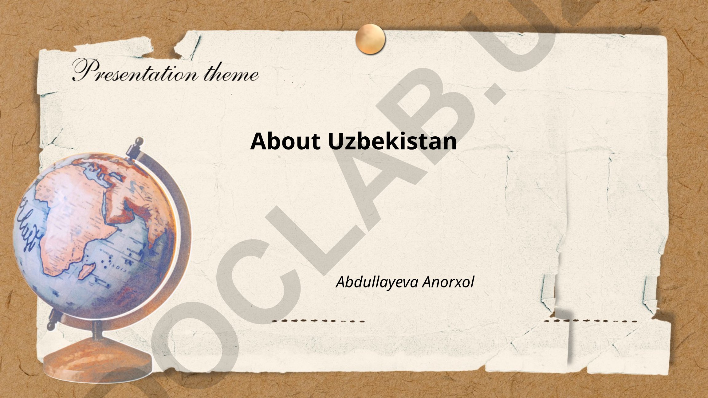 Geography, History and Culture of Uzbekistan