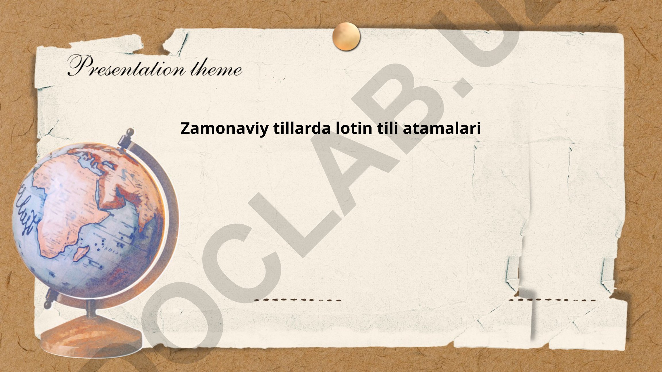 Zamonaviy tillarda lotin tili atamalari