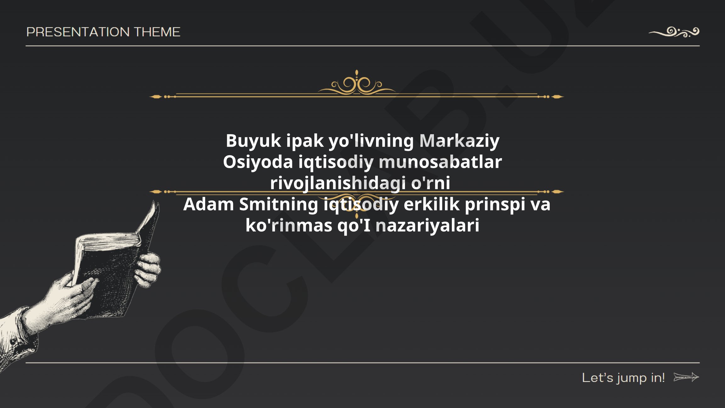 Buyuk Ipak Yo'lining Markaziy Osiyoda iqtisodiy munosabatlar rivojlanishidagi o'rni