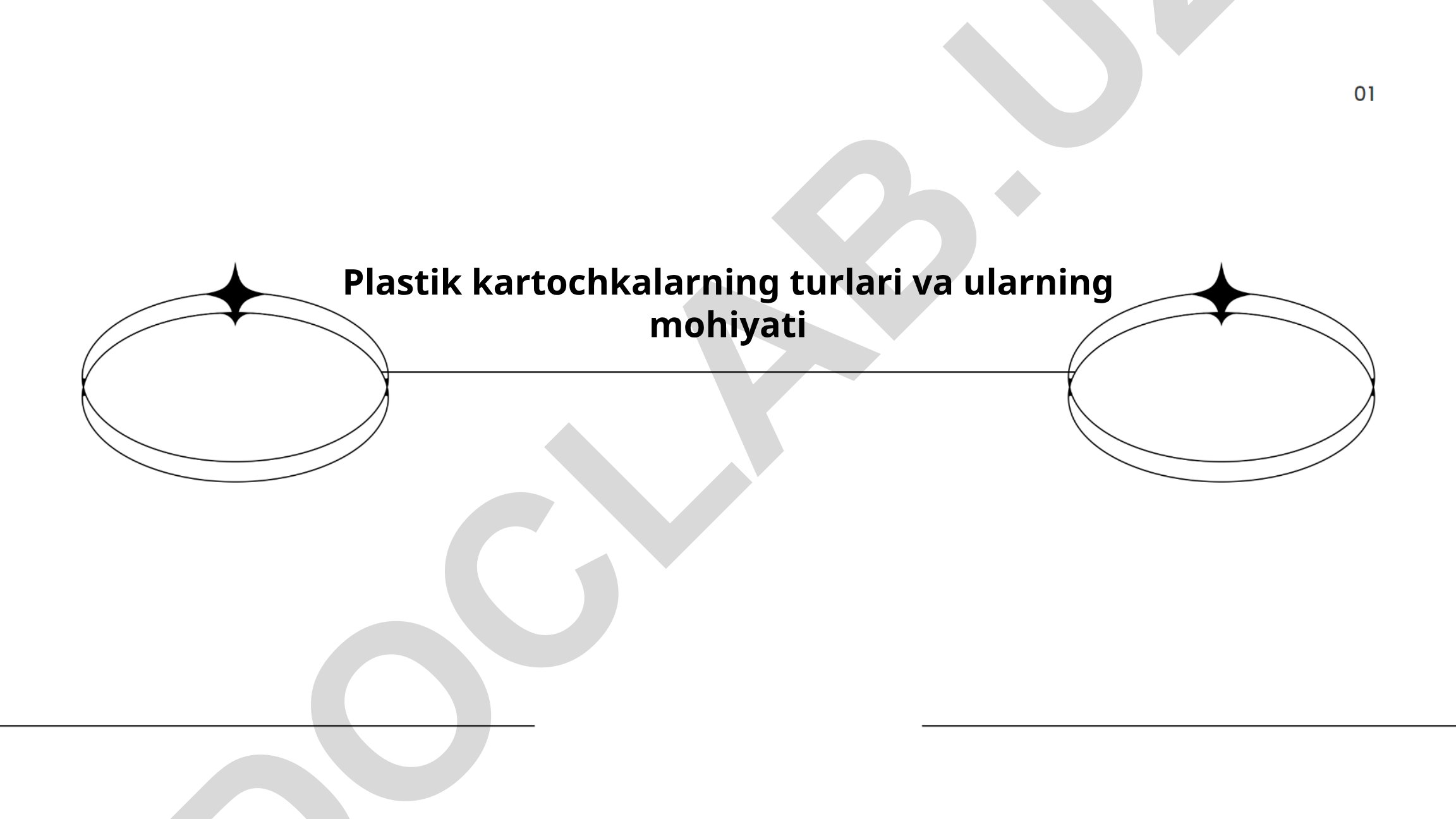 Plastik kartochkalarning turlari va ularning mohiyati