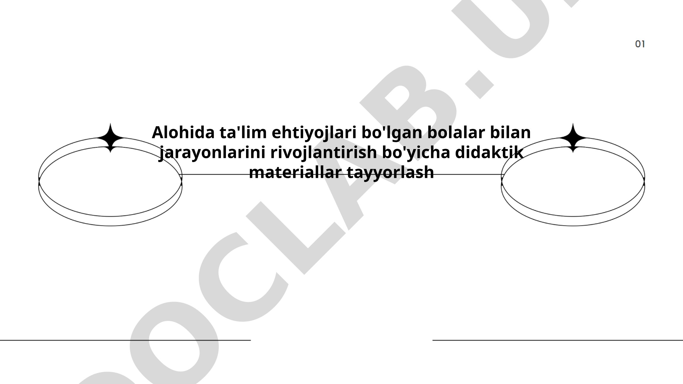 Alohida ta'lim ehtiyojlari bo'lgan bolalar uchun didaktik materiallar tayyorlash