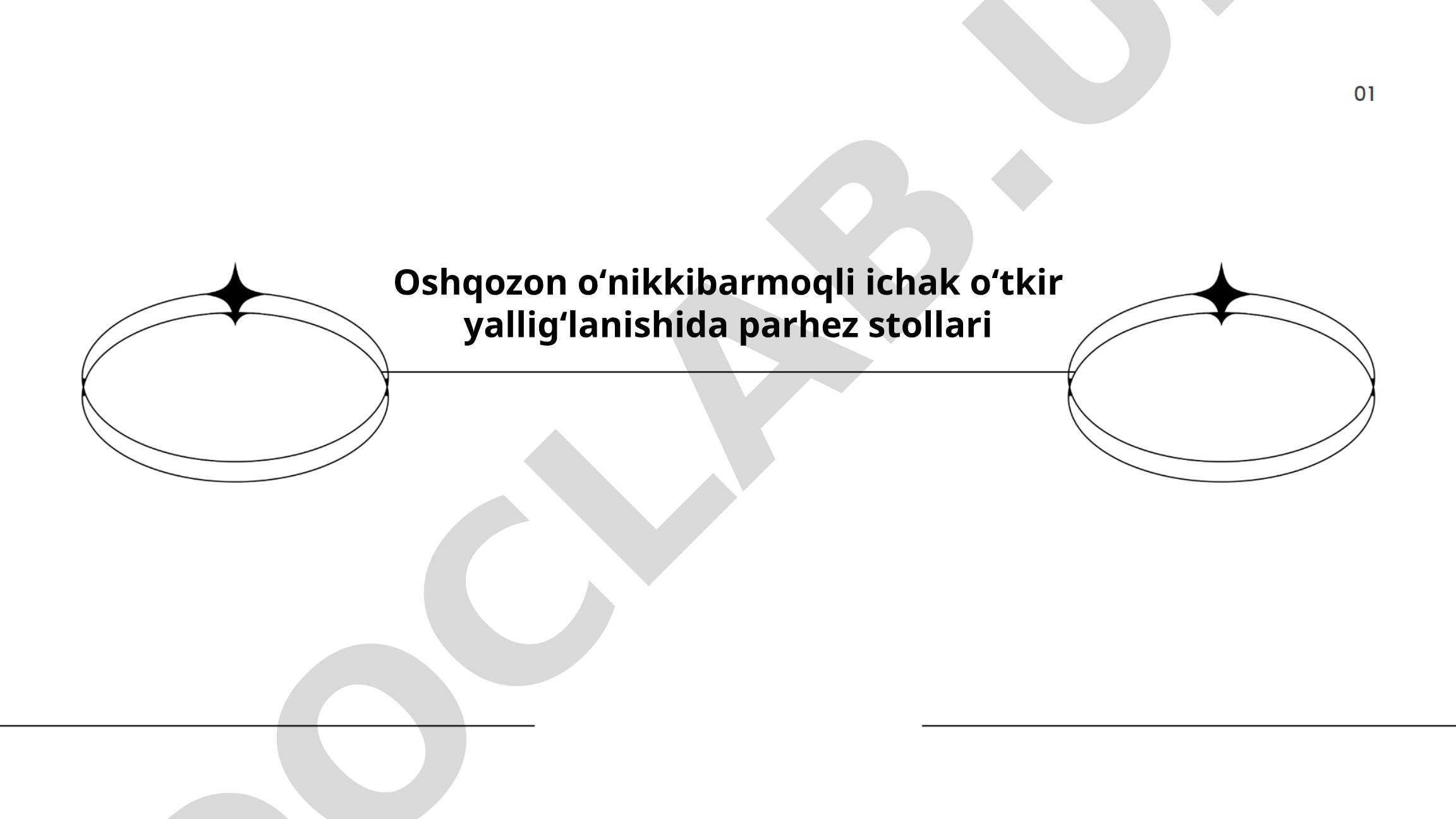 Oshqozon oʻnikkibarmoqli ichak oʻtkir yalligʻlanishida parhez stollari