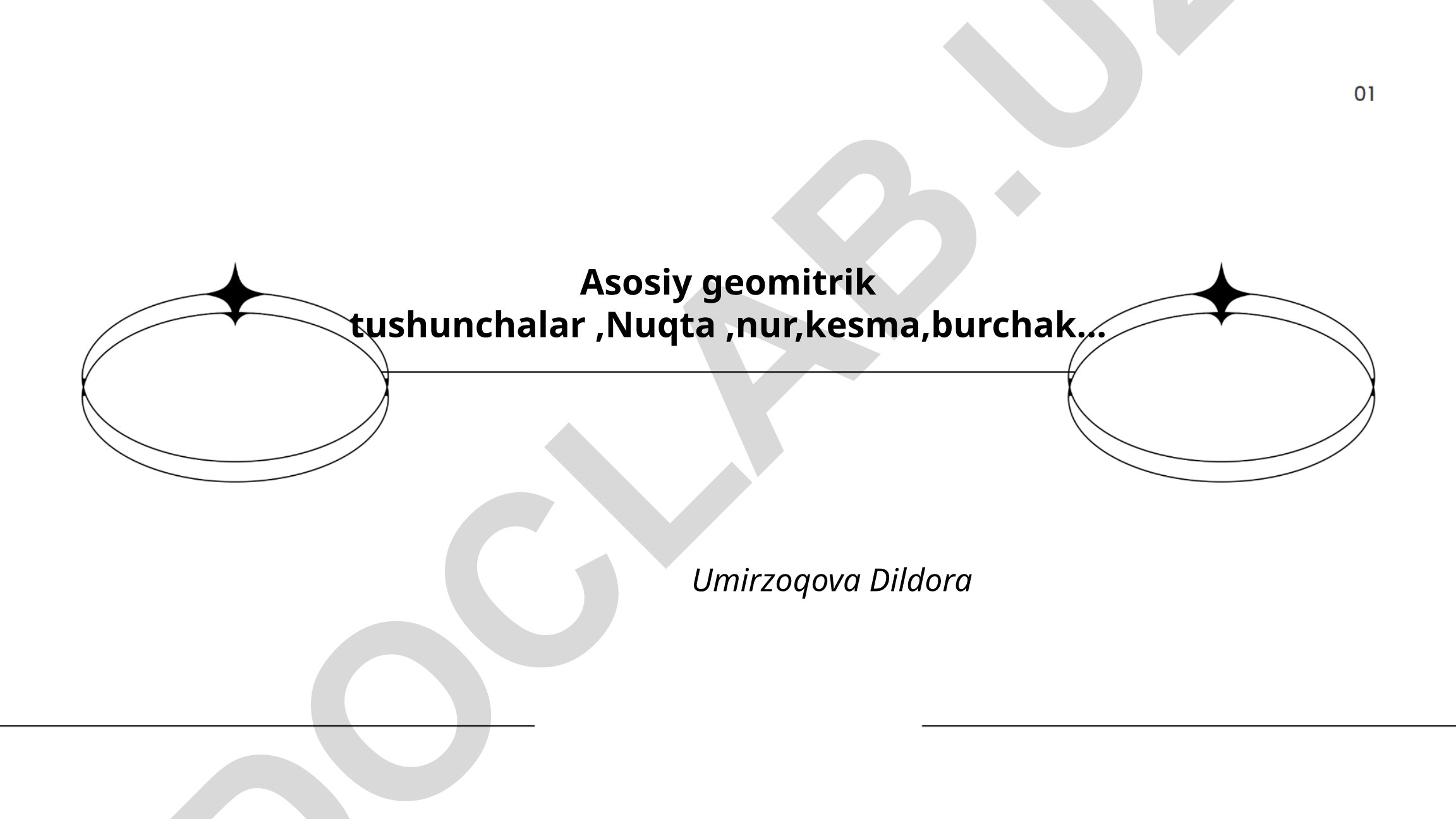 Geometriyaning asosiy tushunchalari