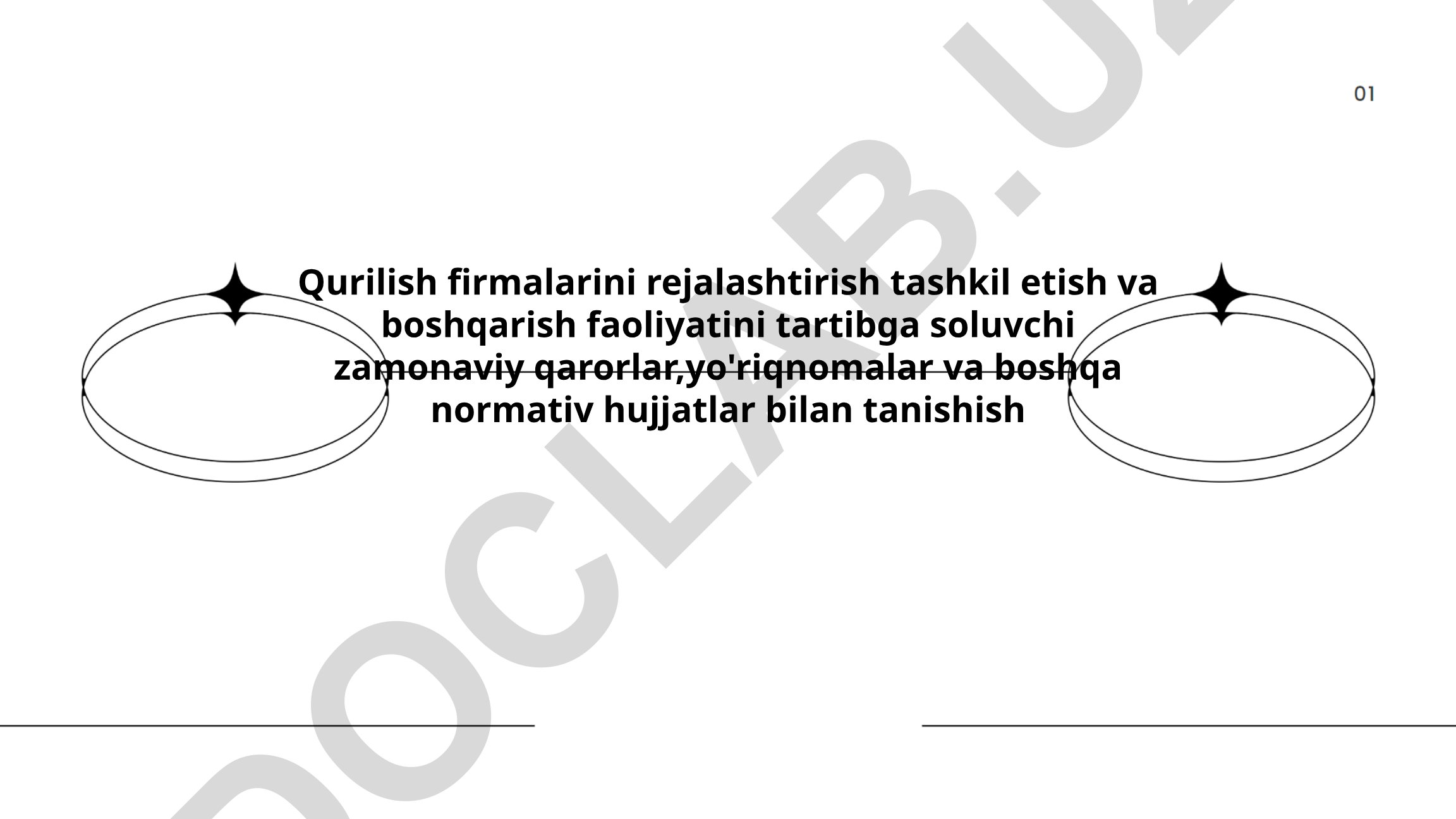 Qurilish firmalarini rejalashtirish, tashkil etish va boshqarish faoliyati