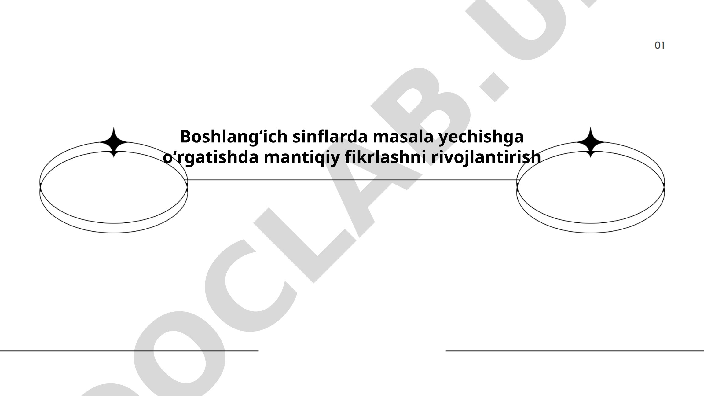 Boshlangʻich sinflarda masala yechishga oʻrgatishda mantiqiy fikrlashni rivojlantirish