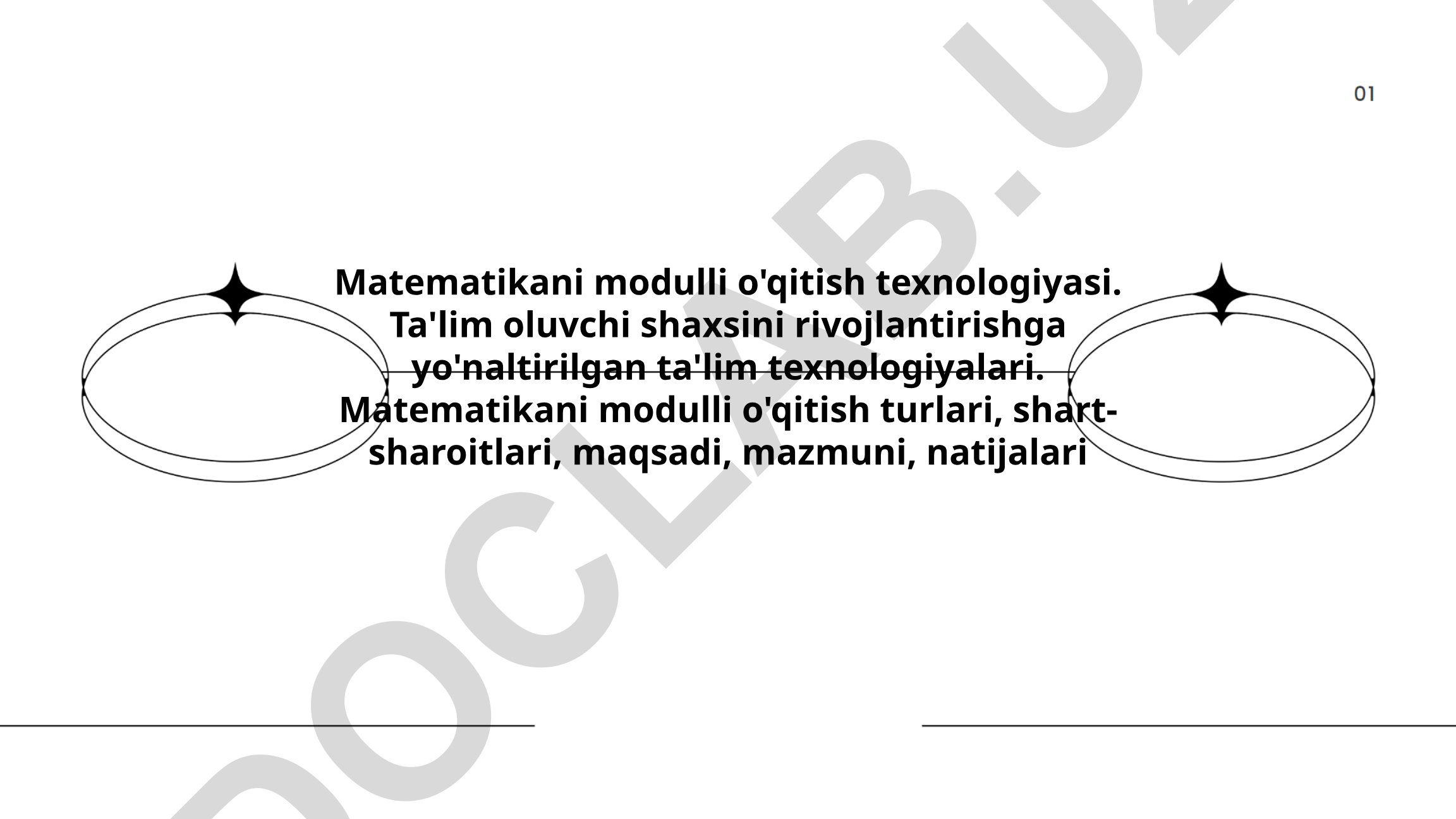 Matematikani modulli o'qitish texnologiyasi va ta'lim oluvchi rivojlanishi