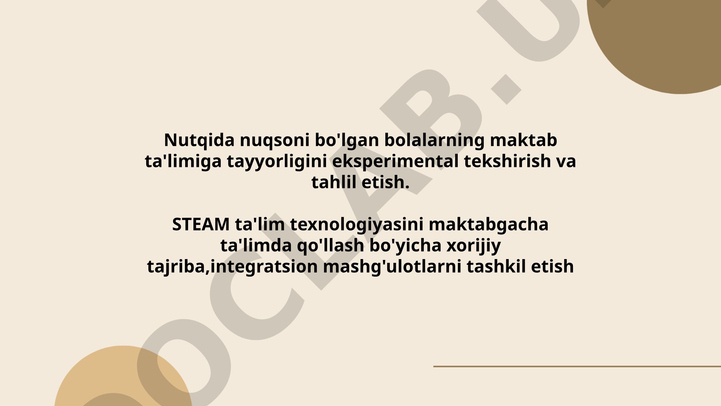 Nutqida nuqsoni bo'lgan bolalarning maktab ta'limiga tayyorligini eksperimental tekshirish