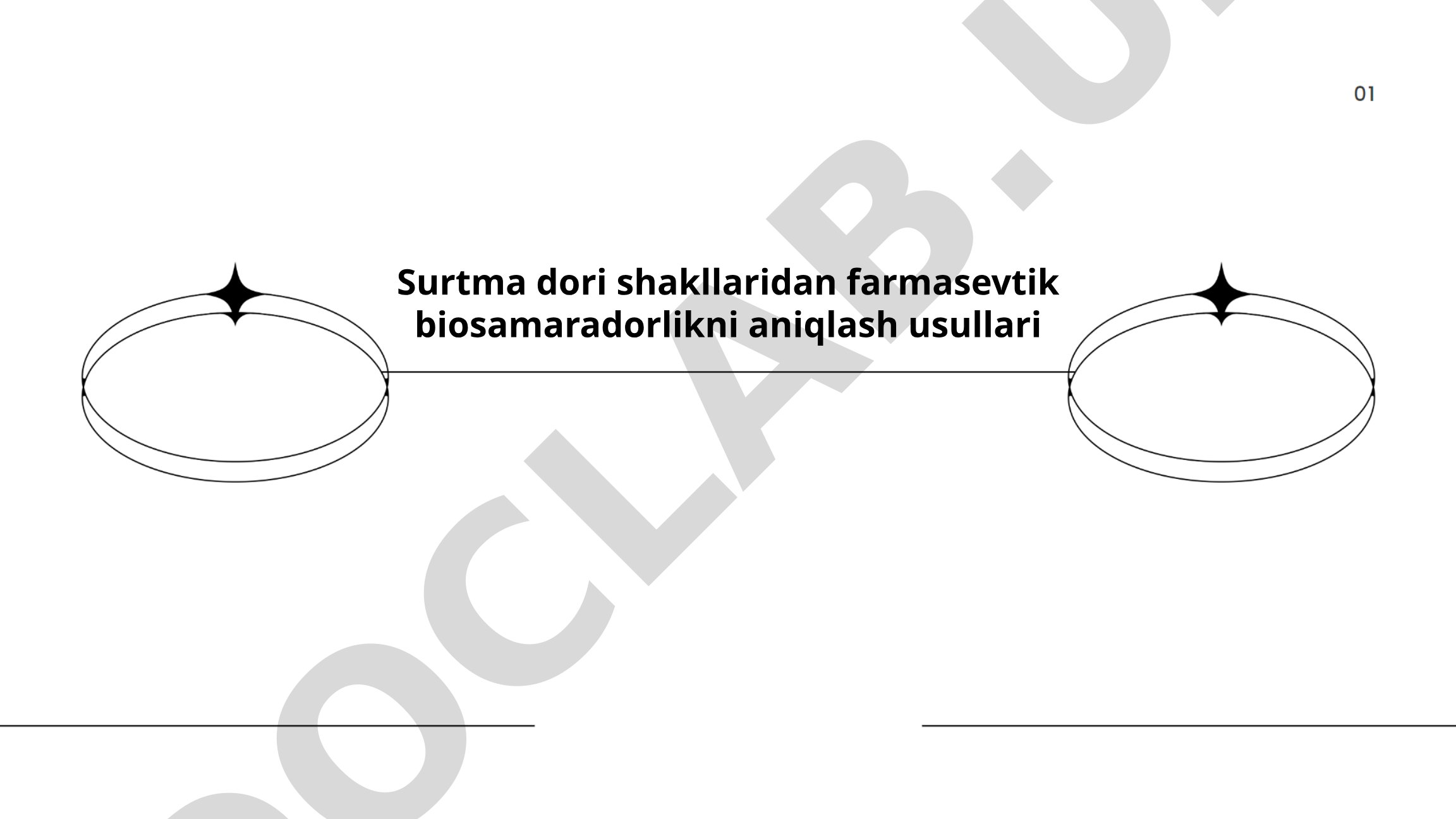 Surtma dori shakllaridan farmasevtik biosamaradorlikni aniqlash usullari