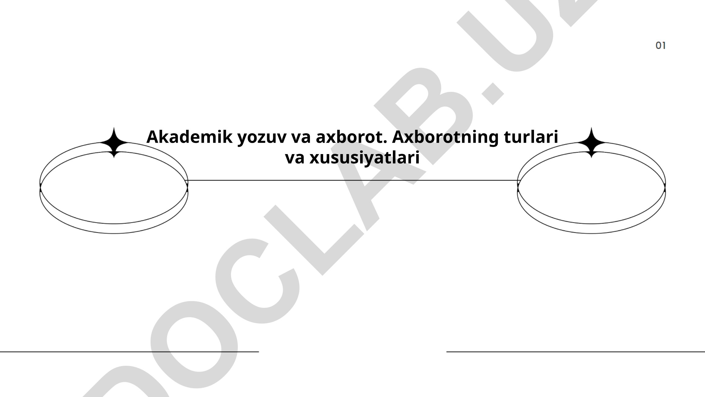 Akademik yozuv va axborotning turlari va xususiyatlari