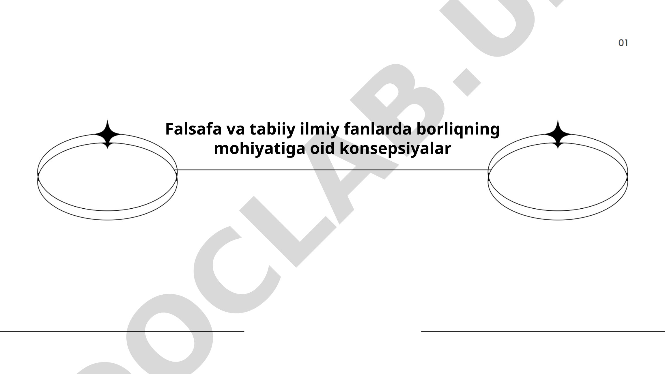 Falsafa va tabiiy ilmiy fanlarda borliqning mohiyatiga oid konsepsiyalar