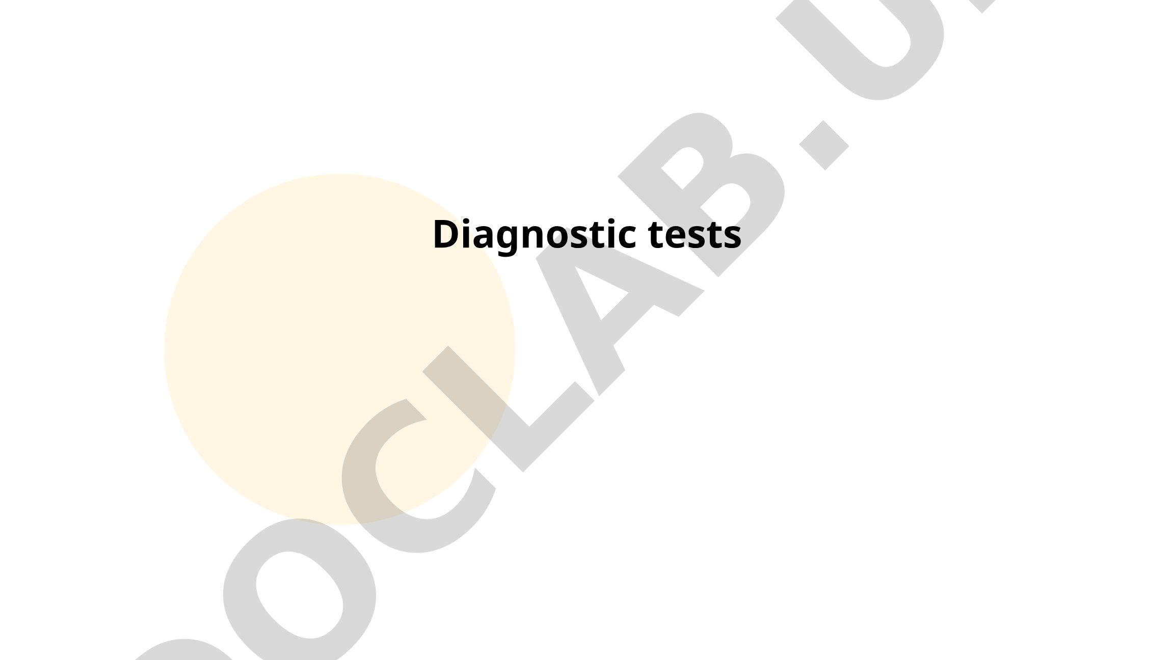 Diagnostic tests