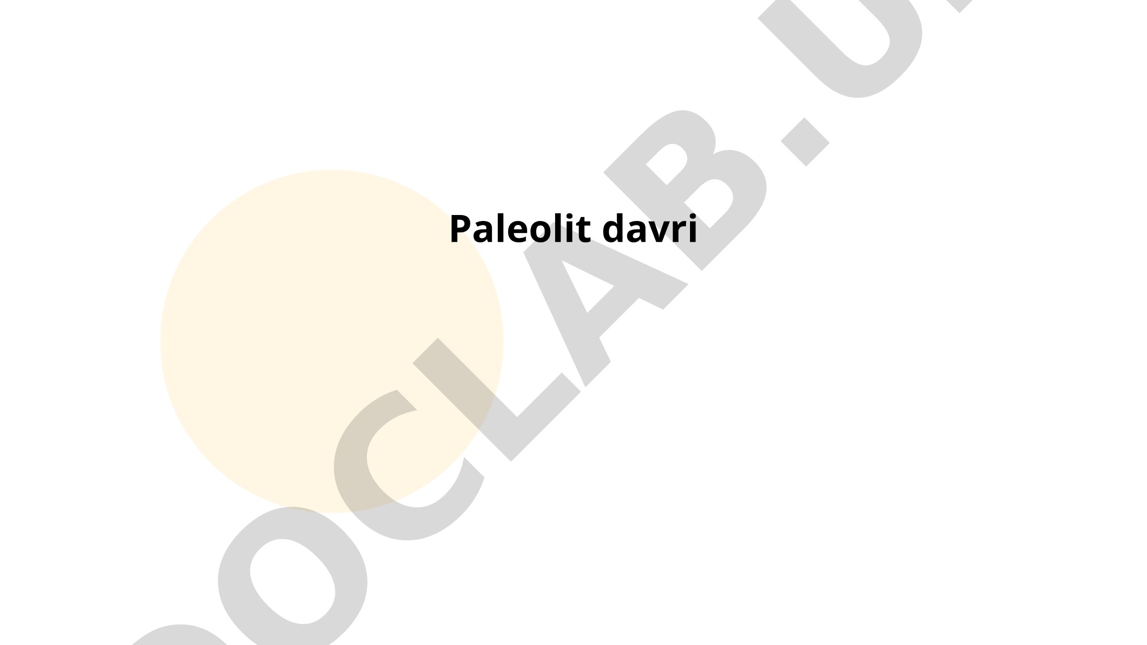 Paleolit davri