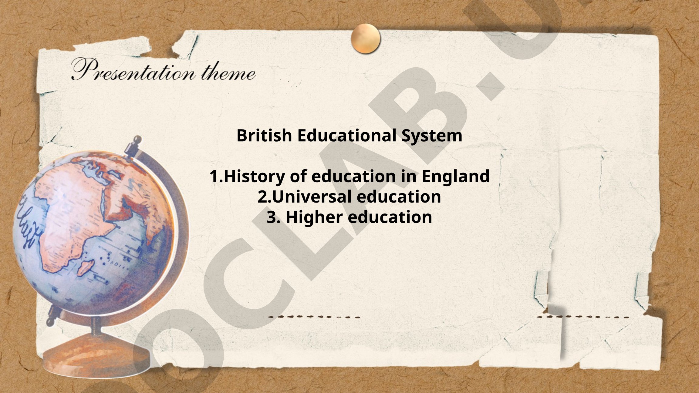 British Educational System