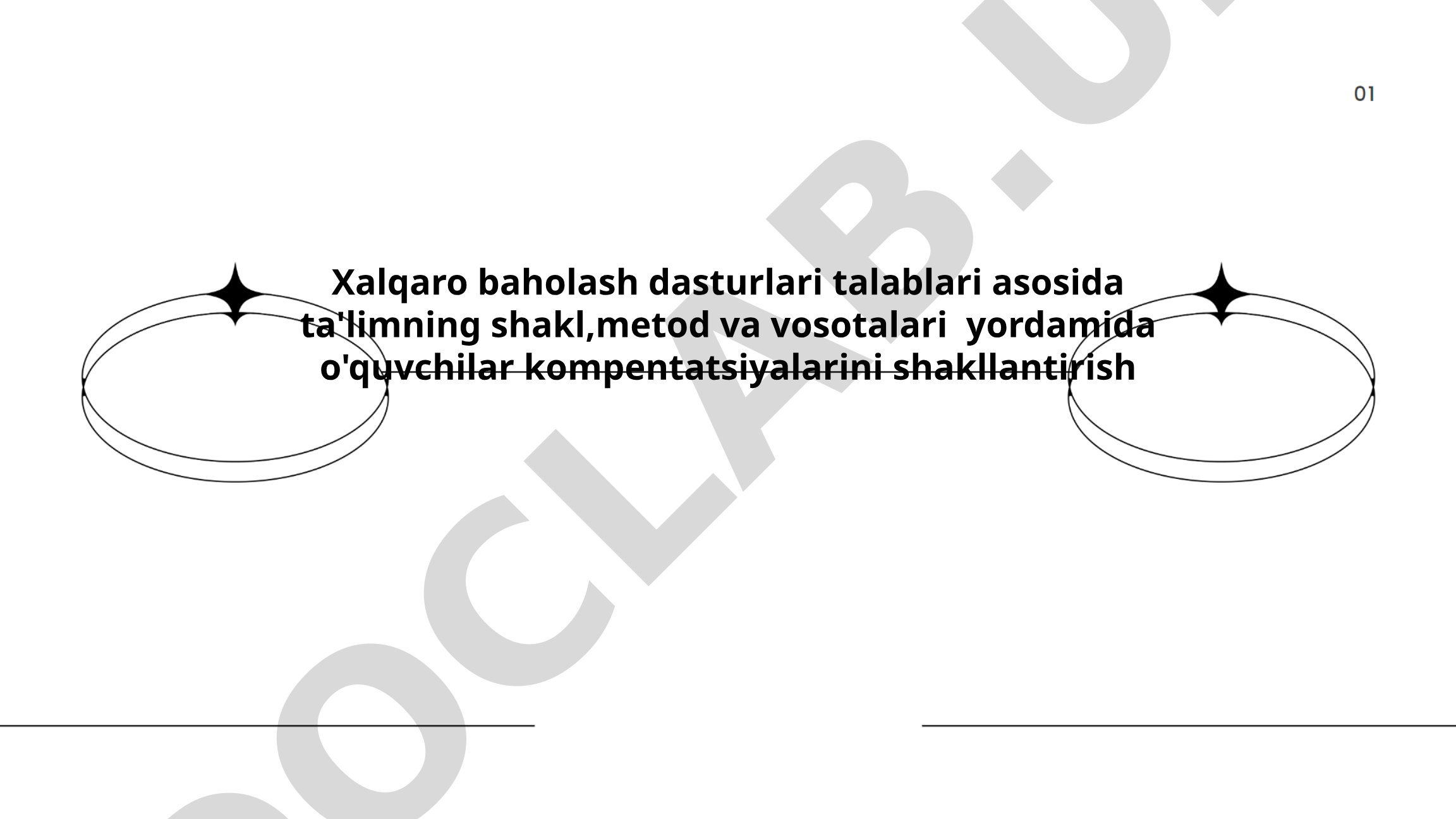 Xalqaro baholash dasturlari talablari asosida ta'limning shakl, metod va vositalari yordamida o'quvchilar kompetensiyalarini shakllantirish