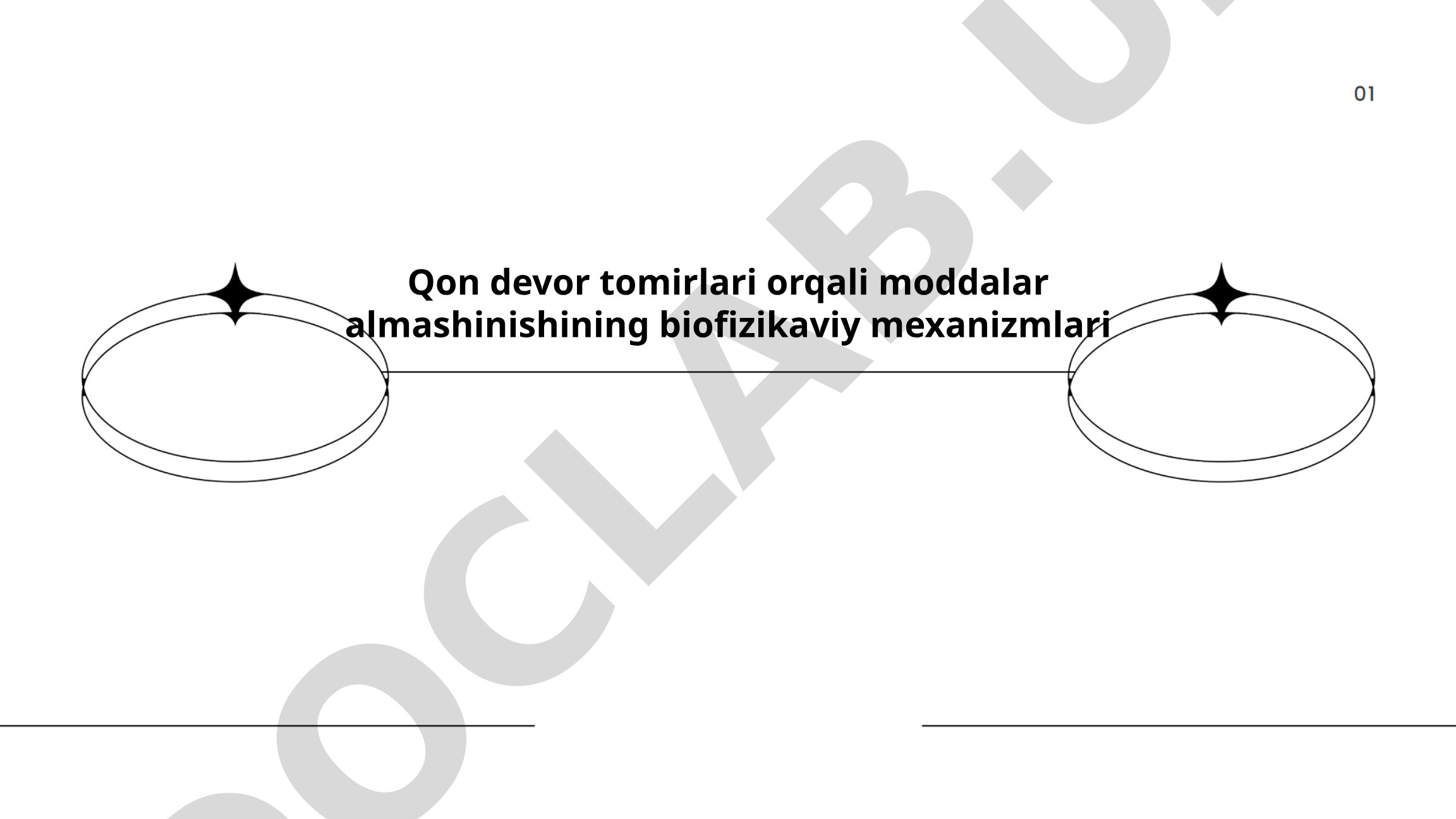 Qon devor tomirlari orqali moddalar almashinishining biofizikaviy mexanizmlari