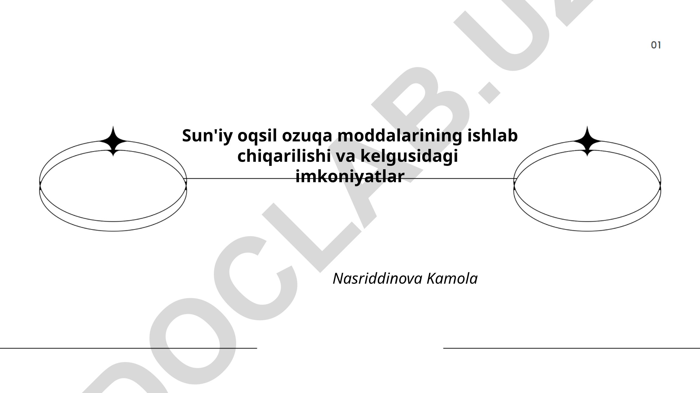 Sun'iy oqsil ozuqa moddalarining ishlab chiqarilishi va kelgusidagi imkoniyatlar