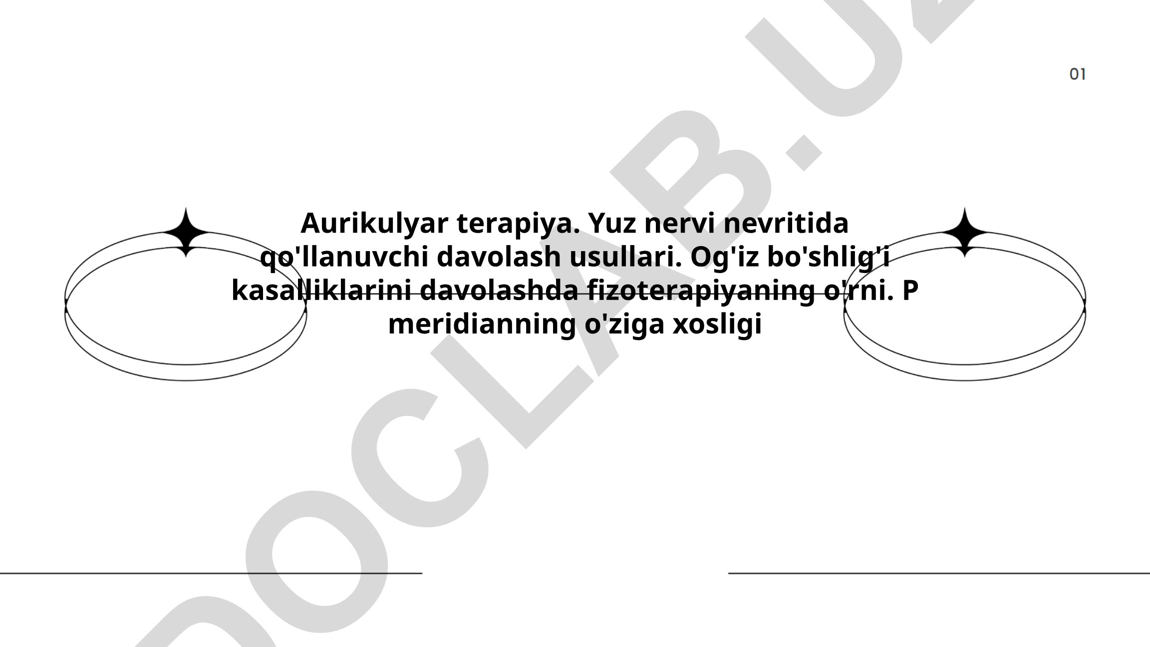 Aurikulyar terapiya va yuz nervi nevritida davolash usullari