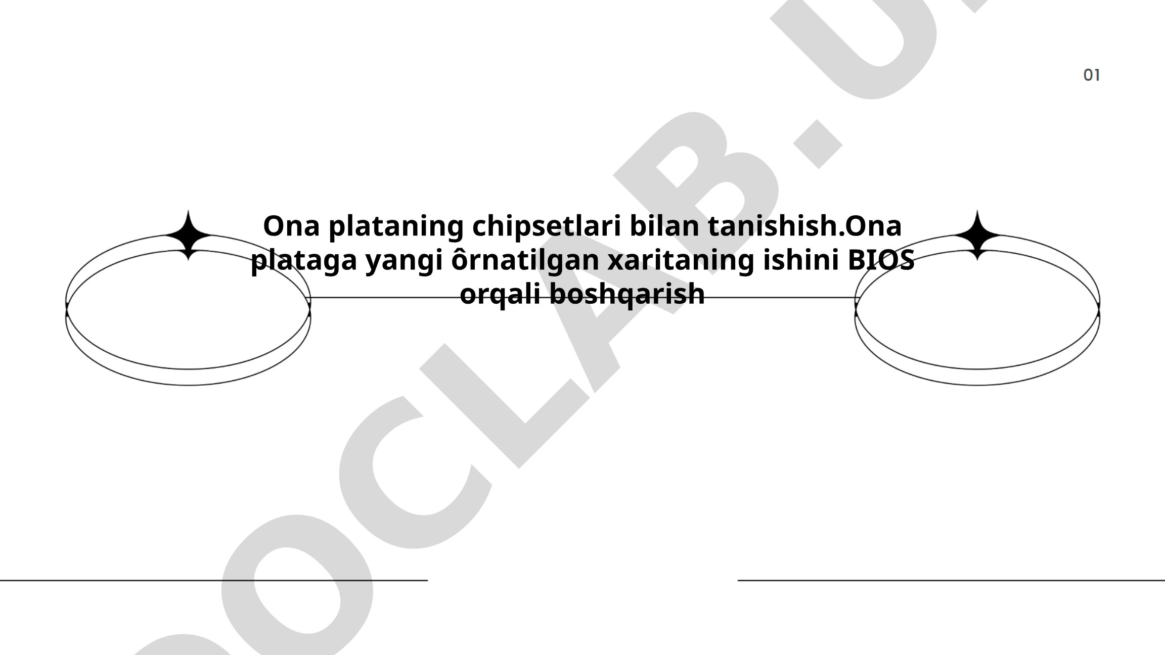 Ona plataning chipsetlari bilan tanishish