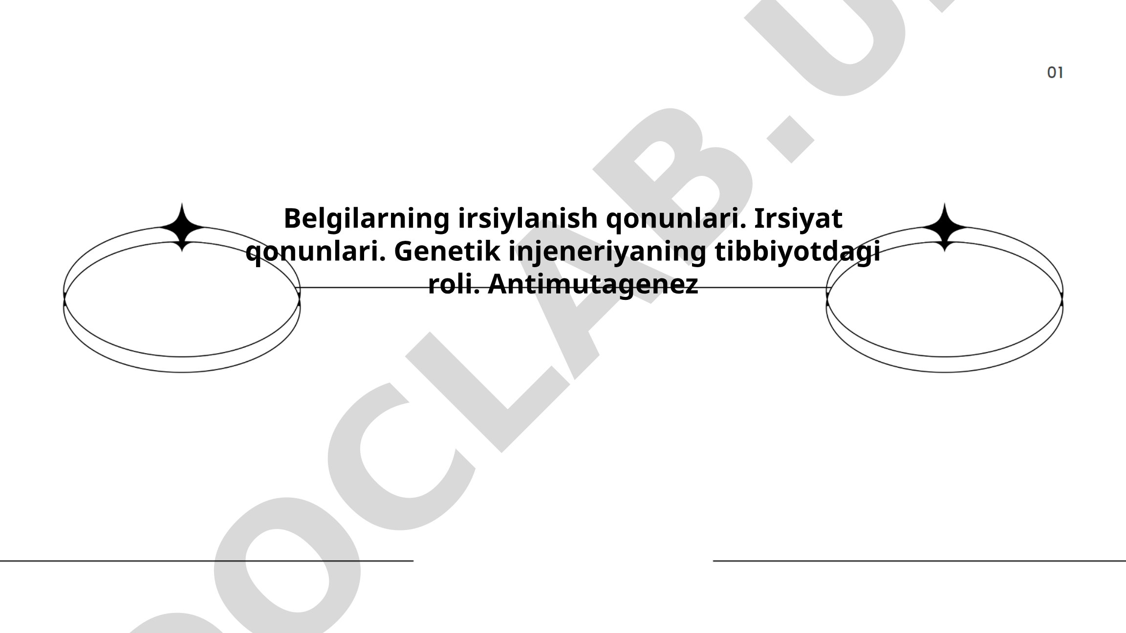 Belgilarning irsiylanish qonunlari va genetika