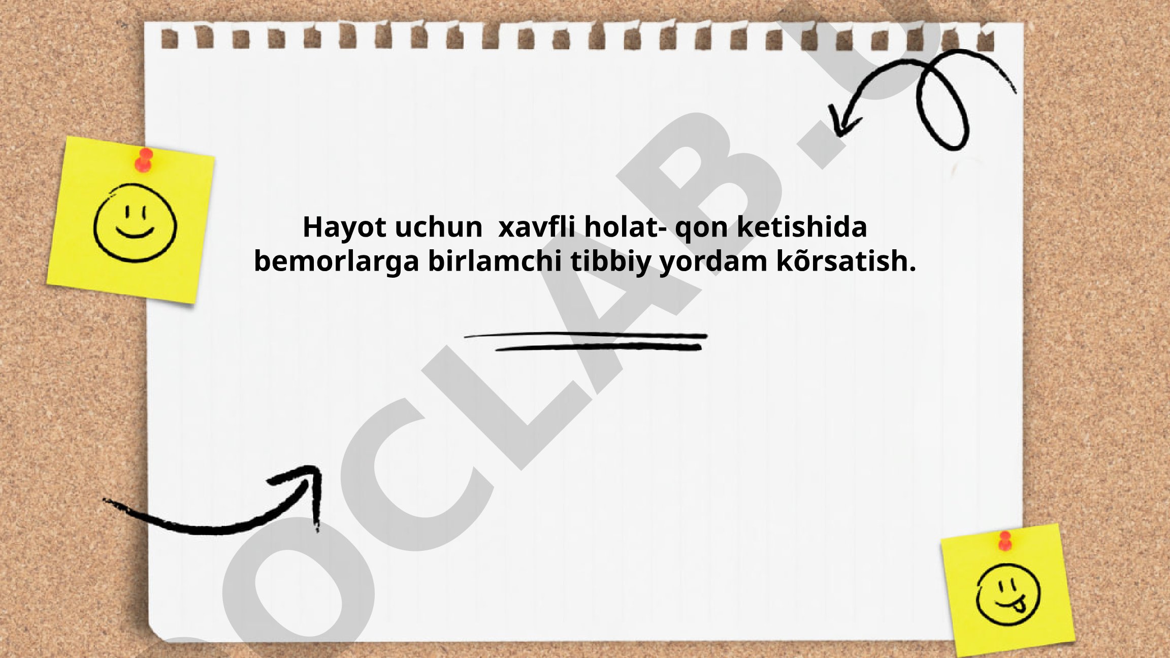 Qon ketishida birlamchi tibbiy yordam ko'rsatish