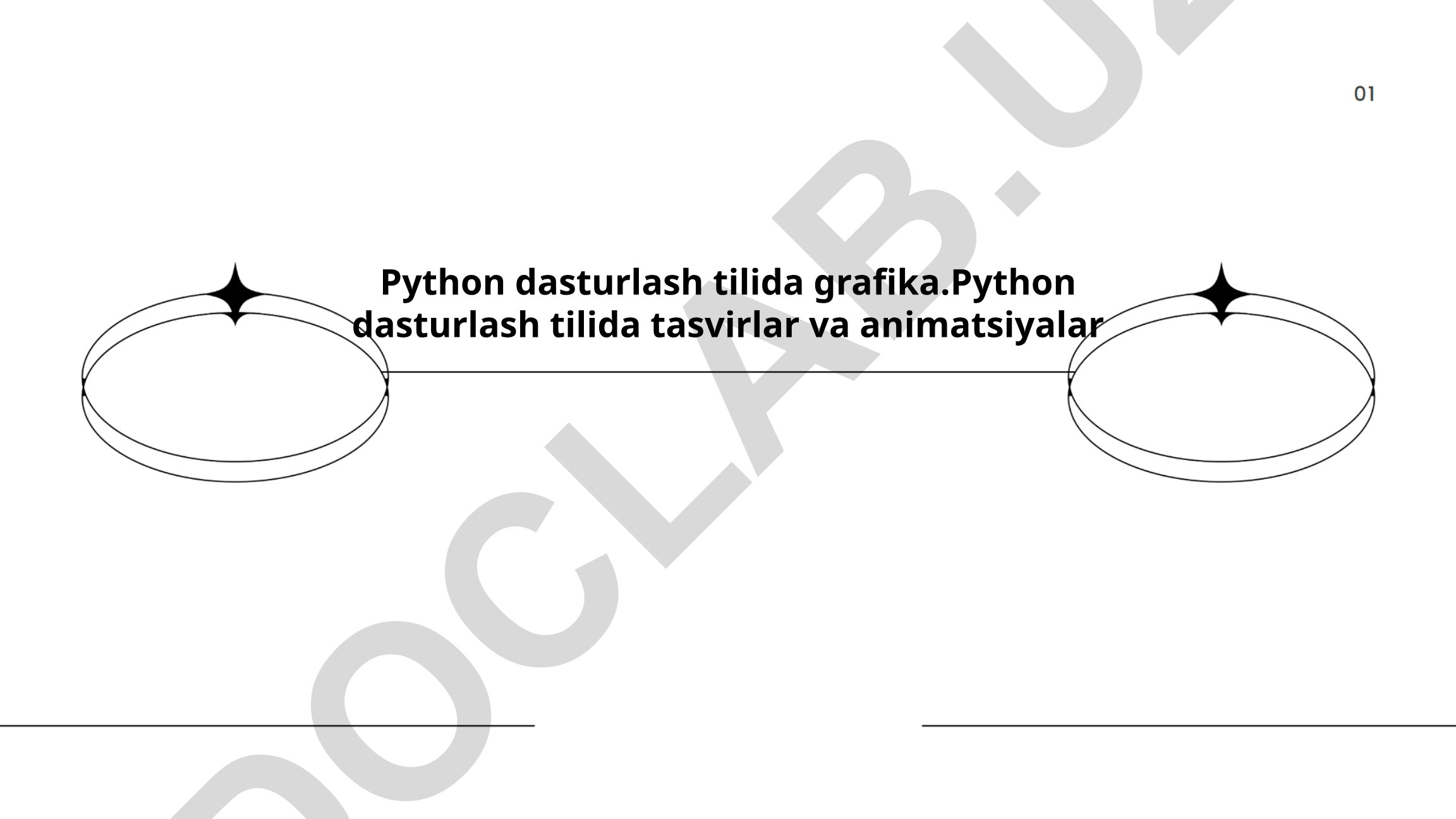 Python dasturlash tilida grafika va animatsiyalar