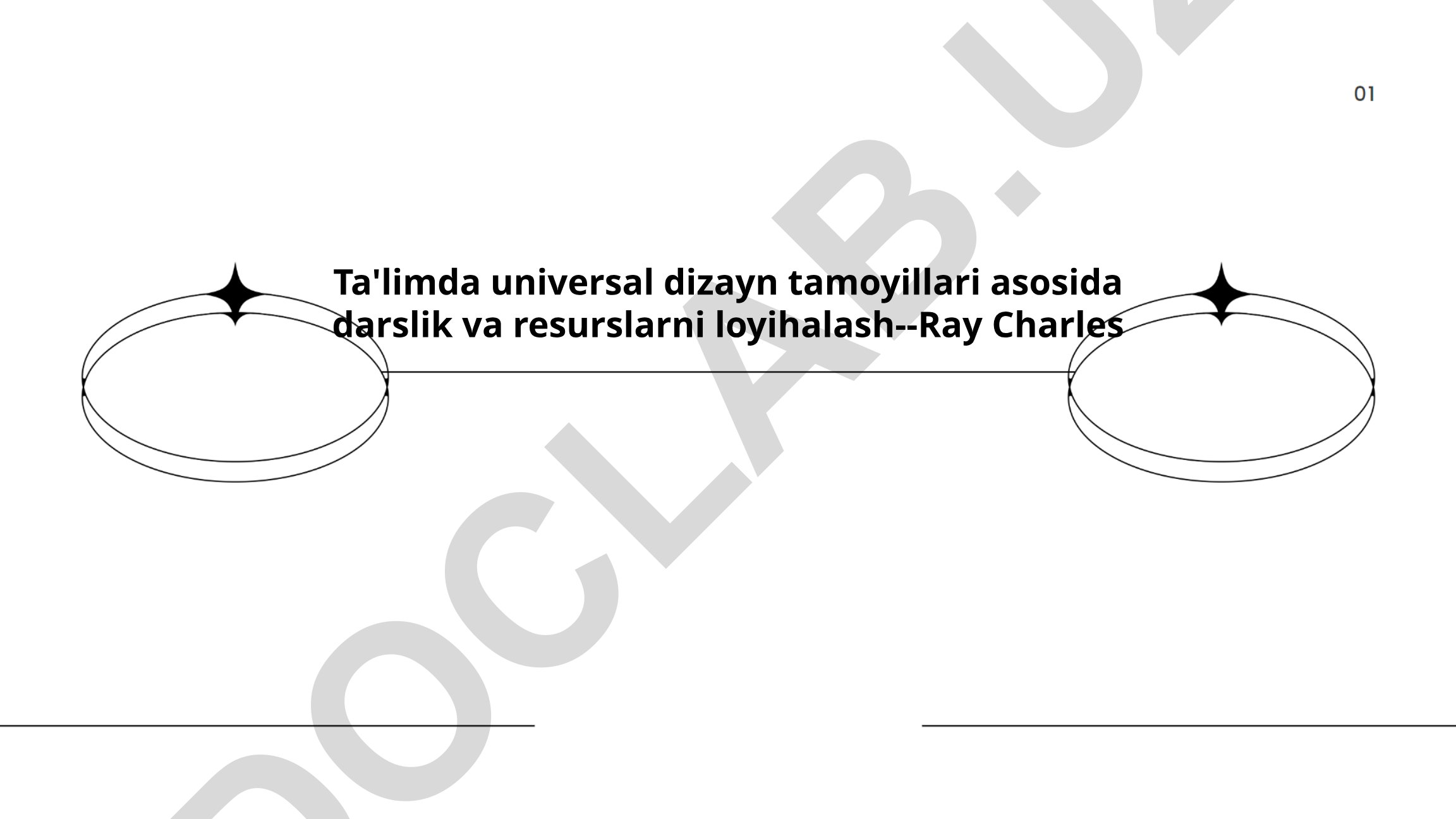 Ta'limda universal dizayn tamoyillari asosida darslik va resurslarni loyihalash