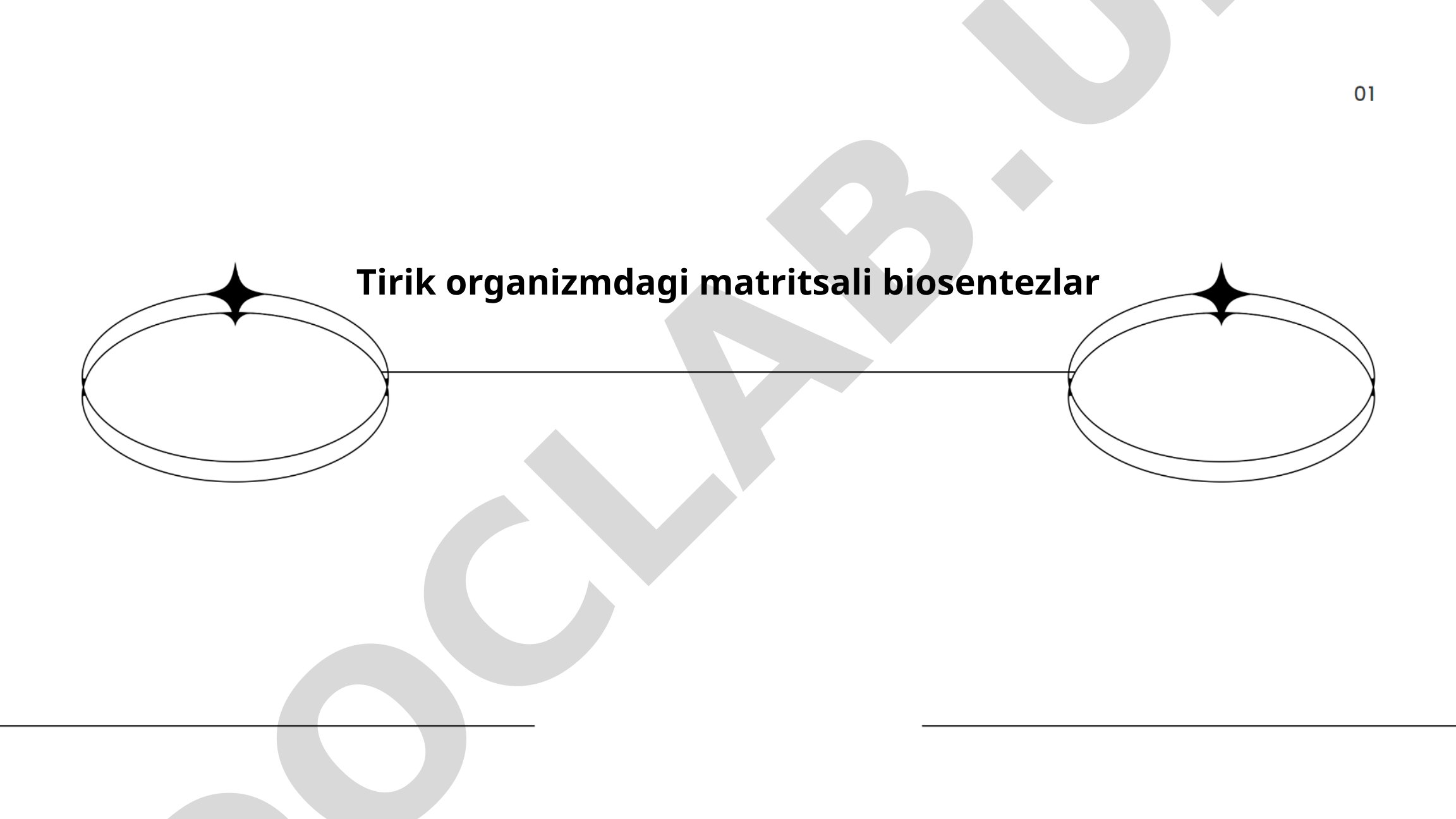 Tirik organizmdagi matritsali biosentezlar