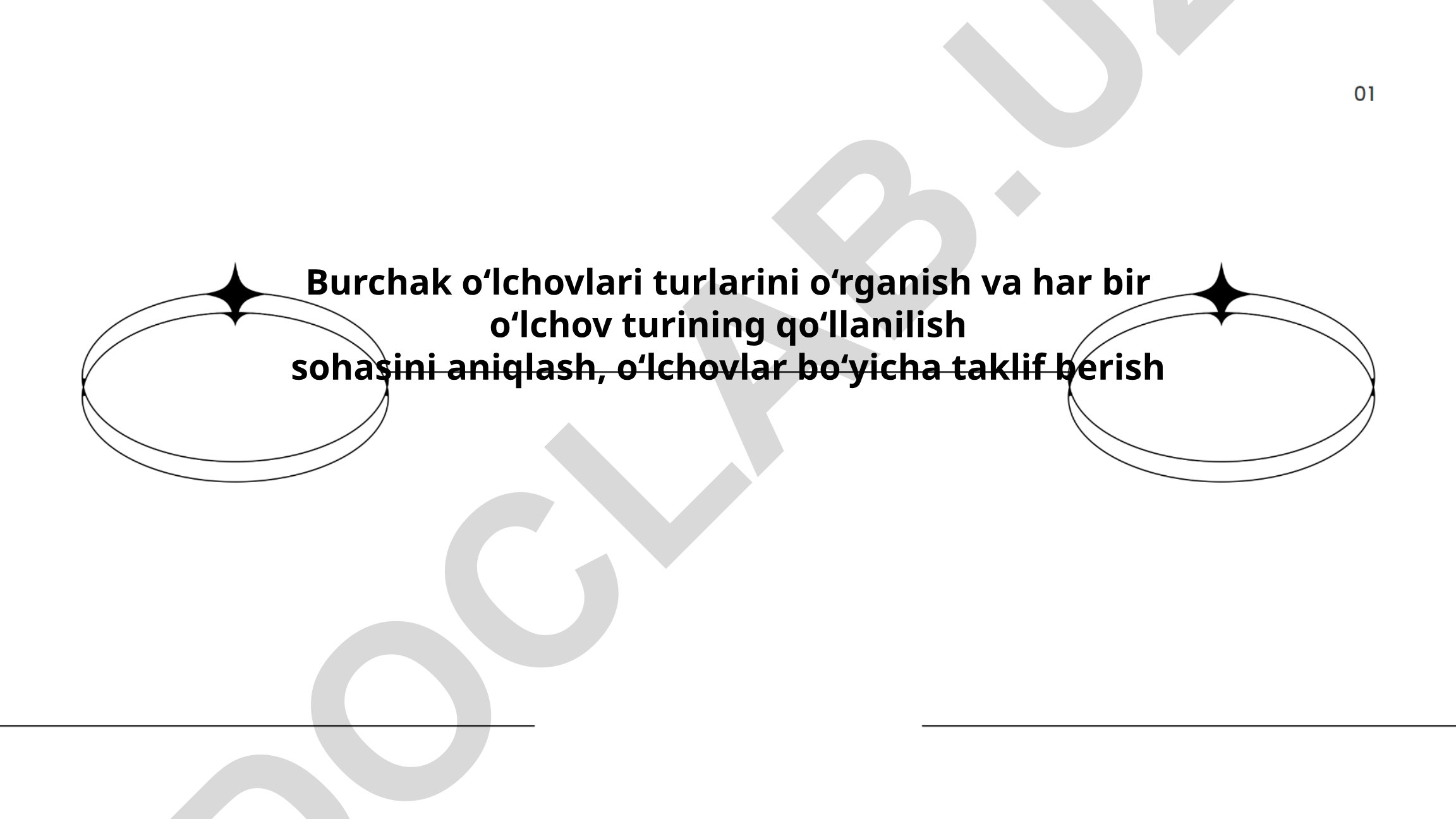 Burchak o‘lchovlari turlari va ularning qo‘llanilish sohalari