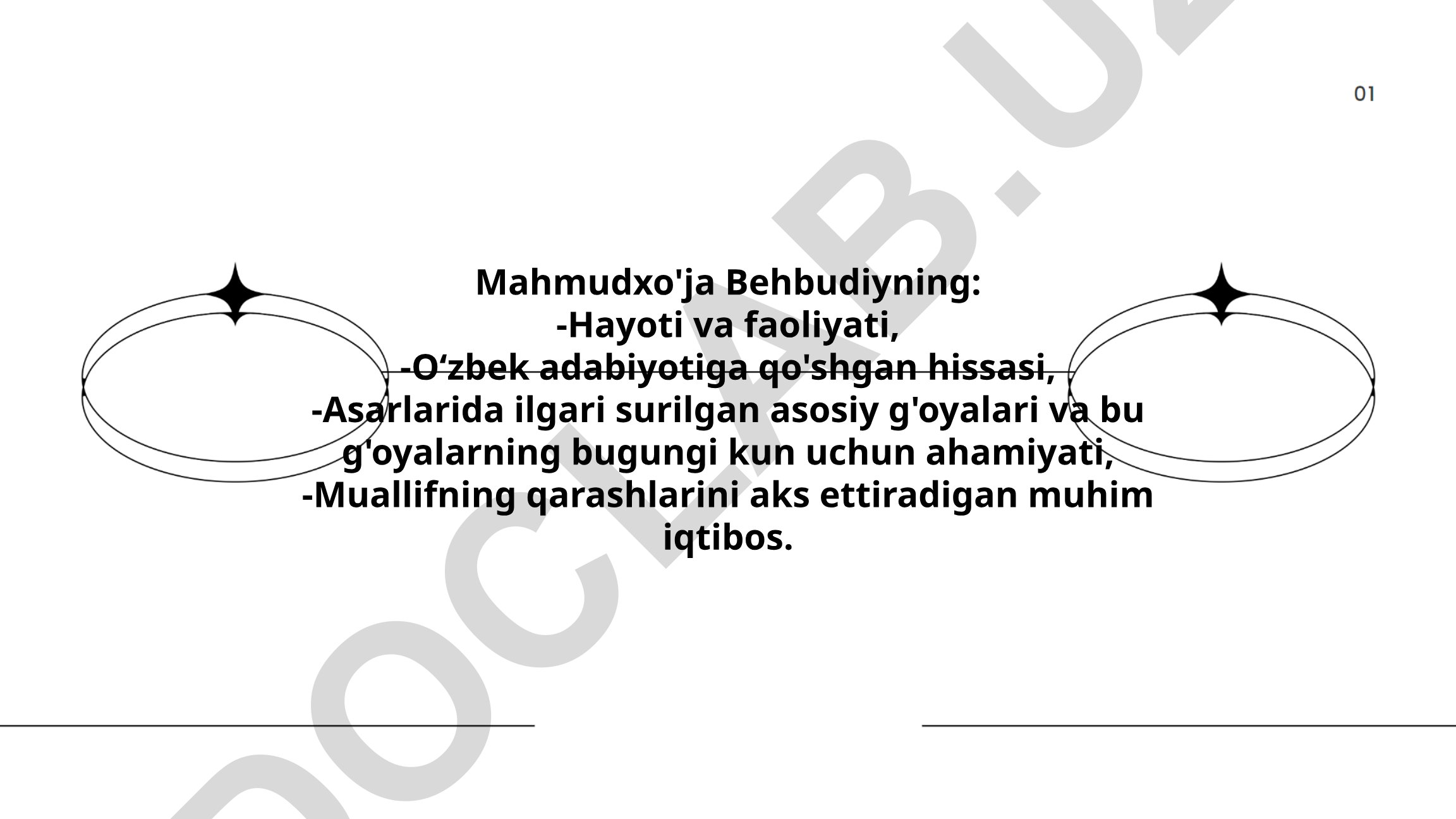 Mahmudxo'ja Behbudiyning hayoti, faoliyati va adabiy merosi