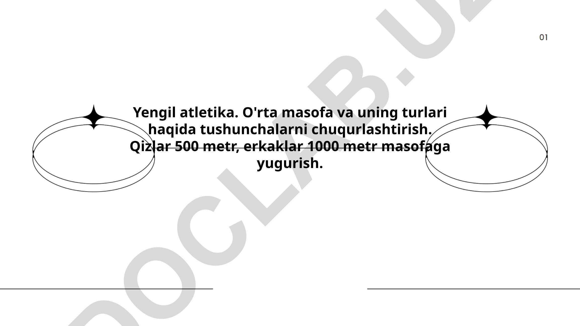 Yengil atletikada o'rta masofa yugurish turlari va texnikalari