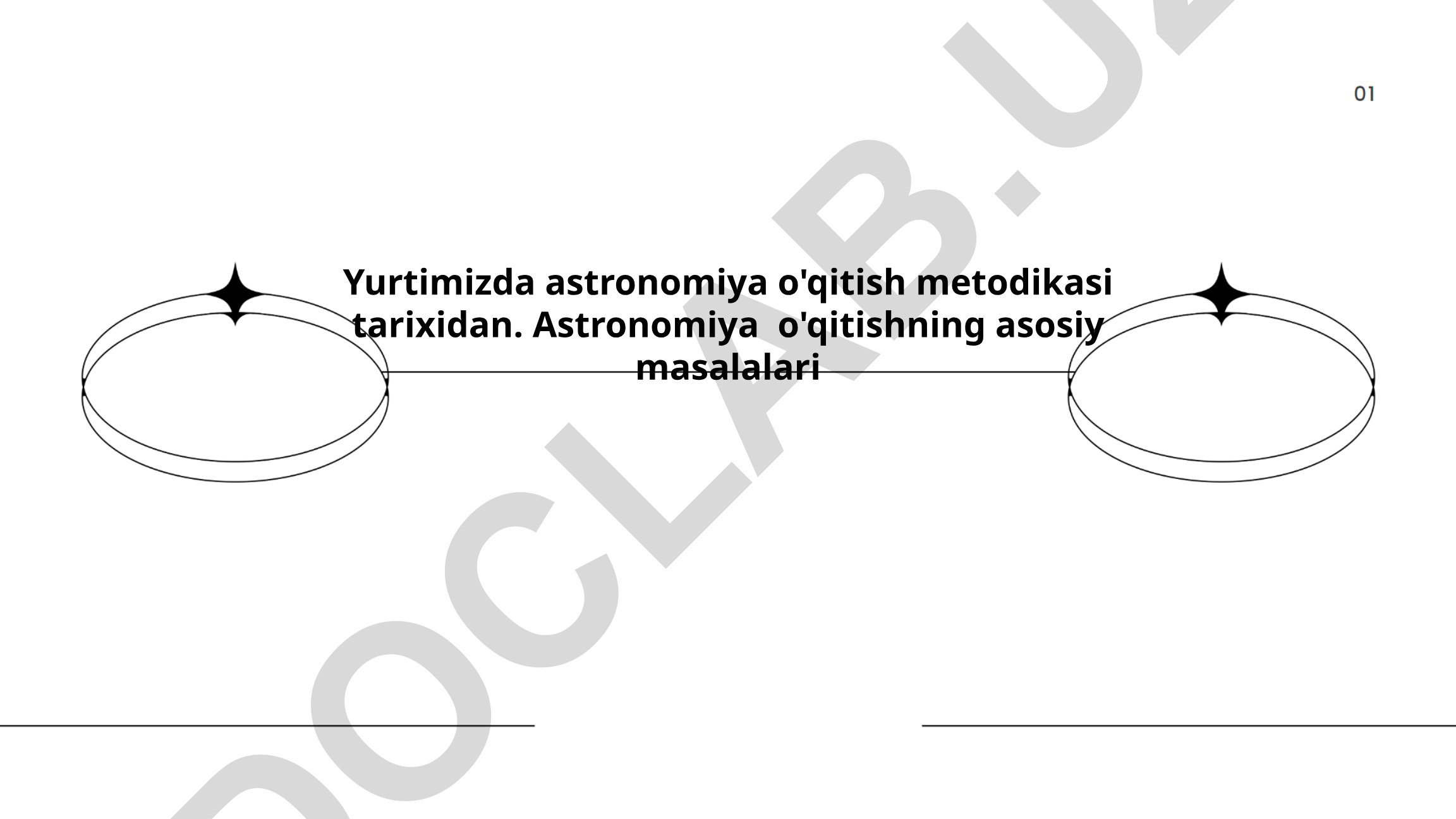 O'zbekistonda astronomiya ta'limi tarixi va o'qitish metodikasi