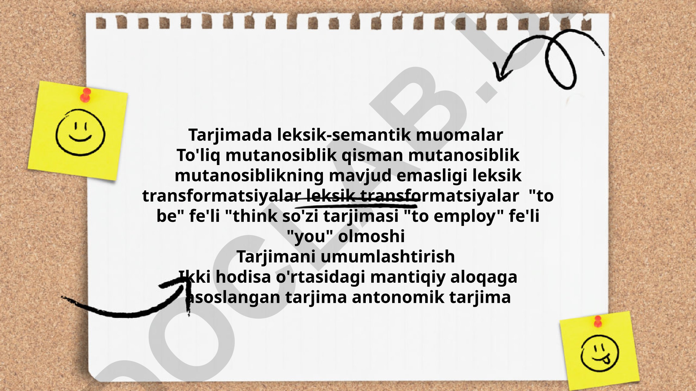 Tarjimada leksik-semantik muomalar