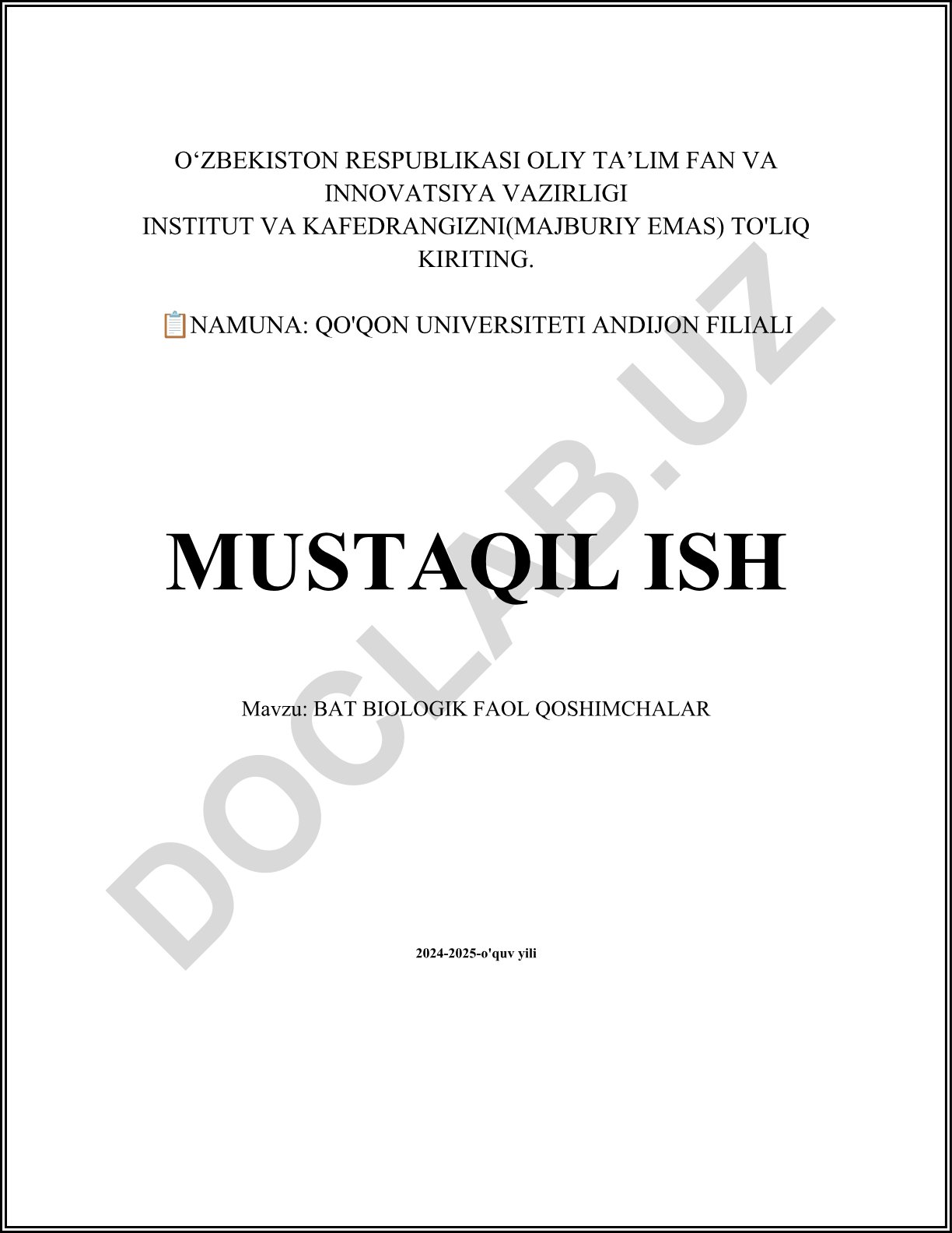 BAT biologik faol qo'shimchalar