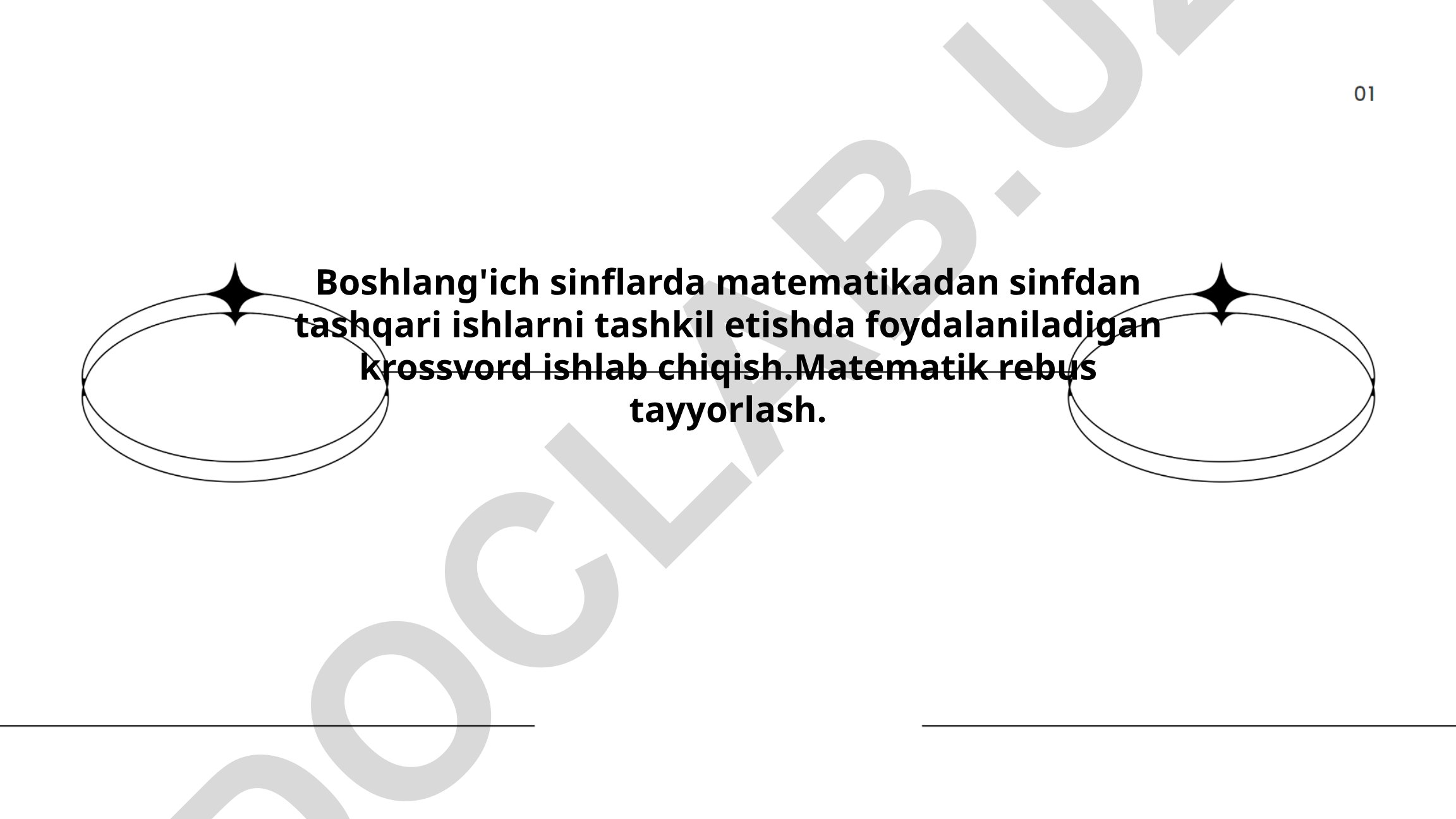 Boshlang'ich sinflarda matematikadan sinfdan tashqari ishlarni tashkil etish