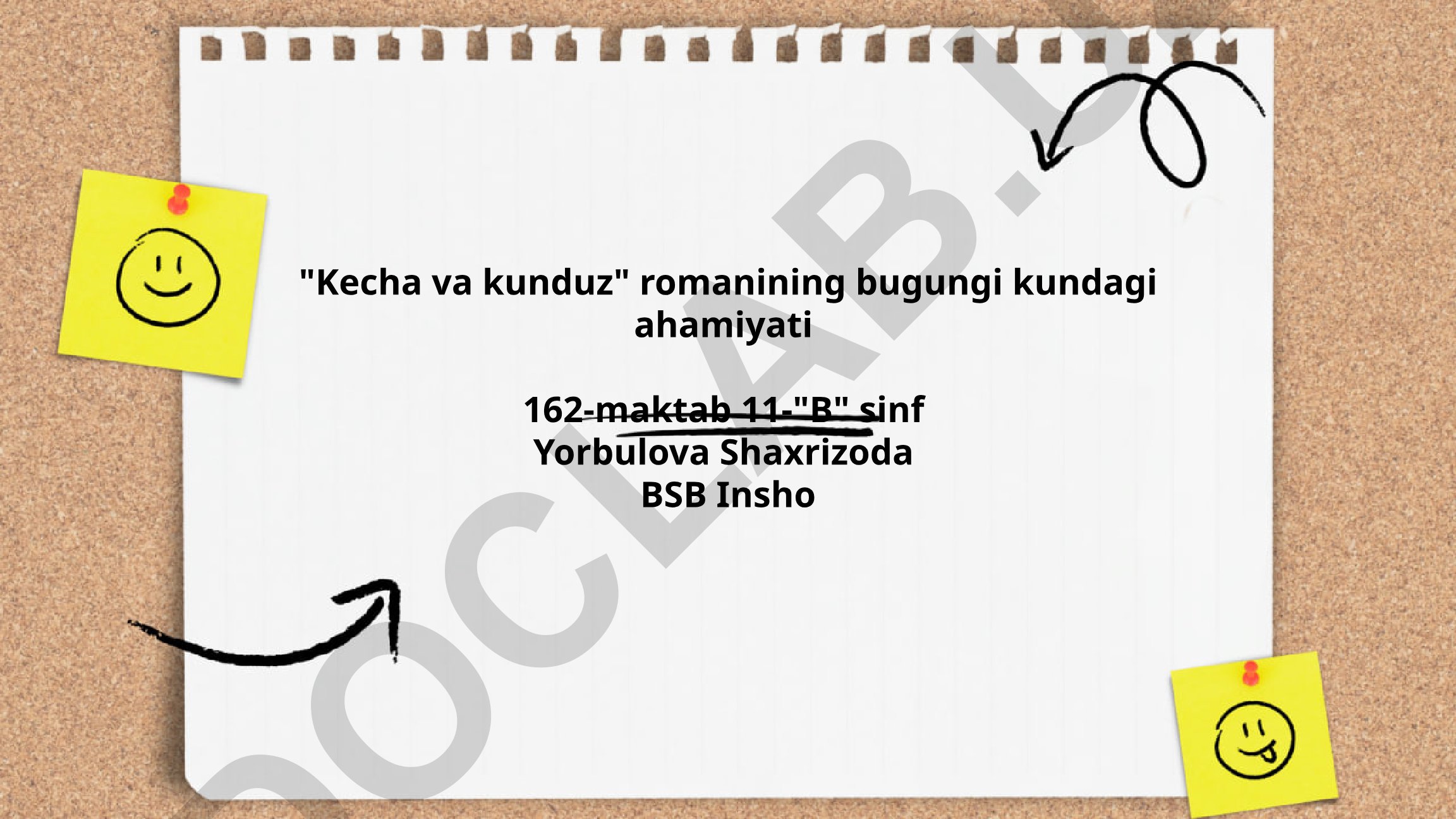 Kecha va kunduz romanining bugungi kundagi ahamiyati