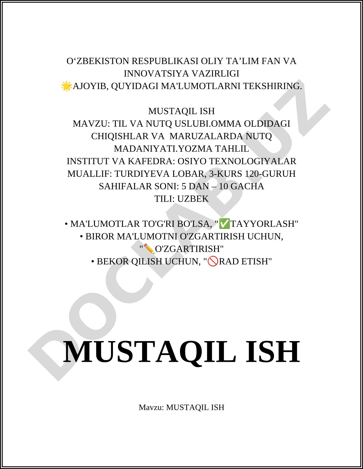 Til va nutq uslubi. Omma oldidagi chiqishlar va maruzalarda nutq madaniyati