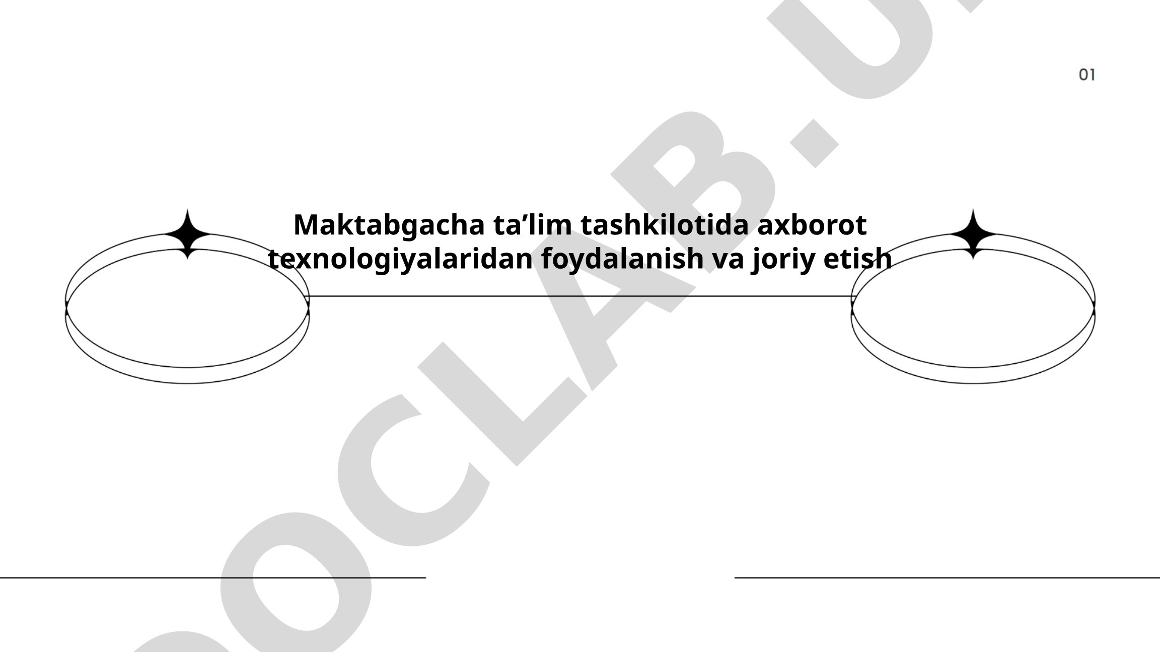 Maktabgacha ta'lim tashkilotida axborot texnologiyalaridan foydalanish va joriy etish