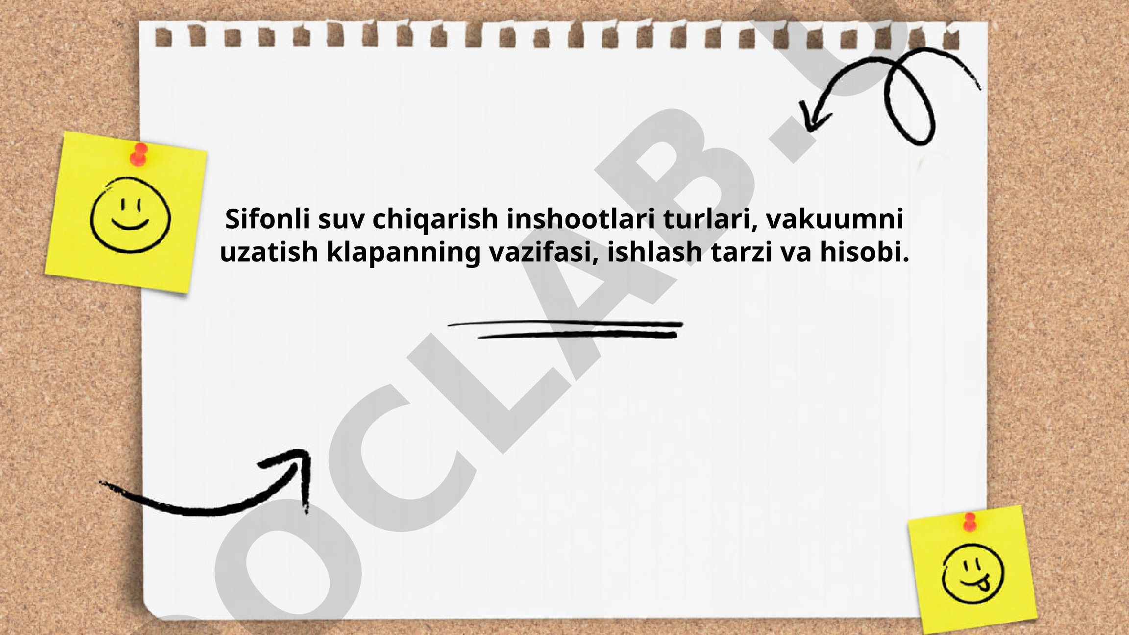 Sifonli suv chiqarish inshootlari turlari va vakuumni uzatish klapani