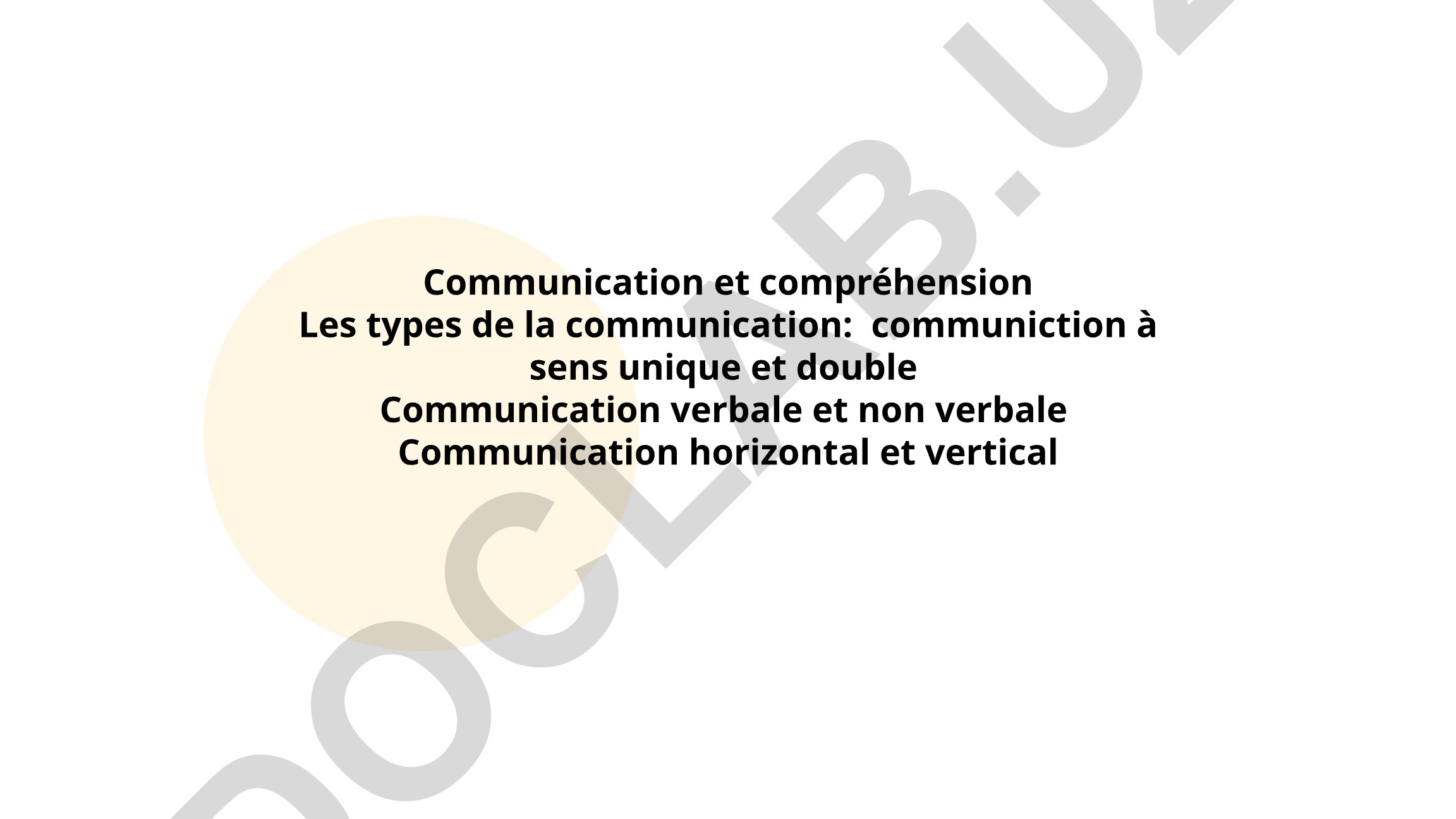 Communication et compréhension : types et bases de la communication