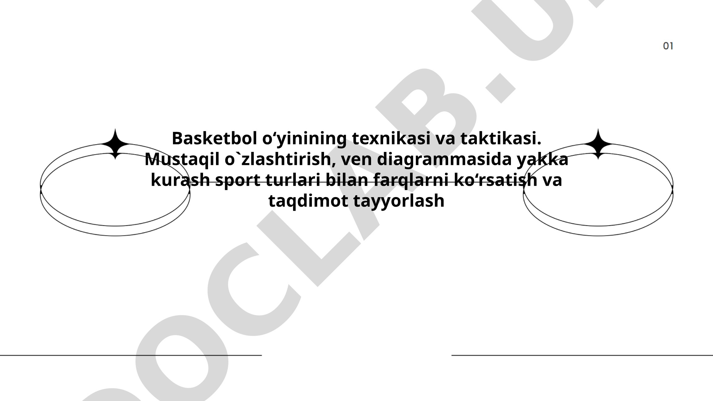 Basketbol o‘yinining texnikasi va taktikasi