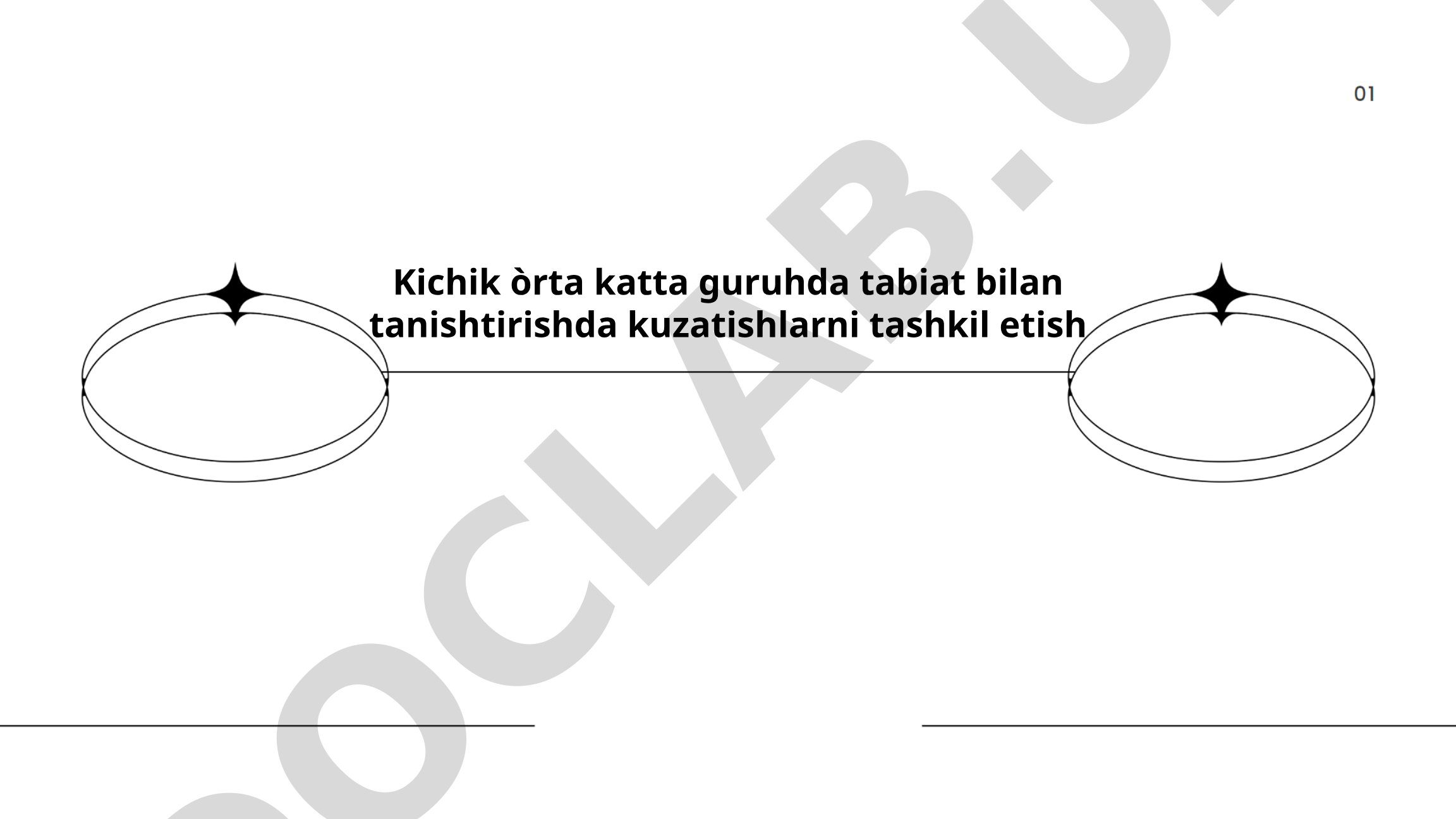 Kichik, o'rta, katta guruhda tabiat bilan tanishtirishda kuzatishlarni tashkil etish