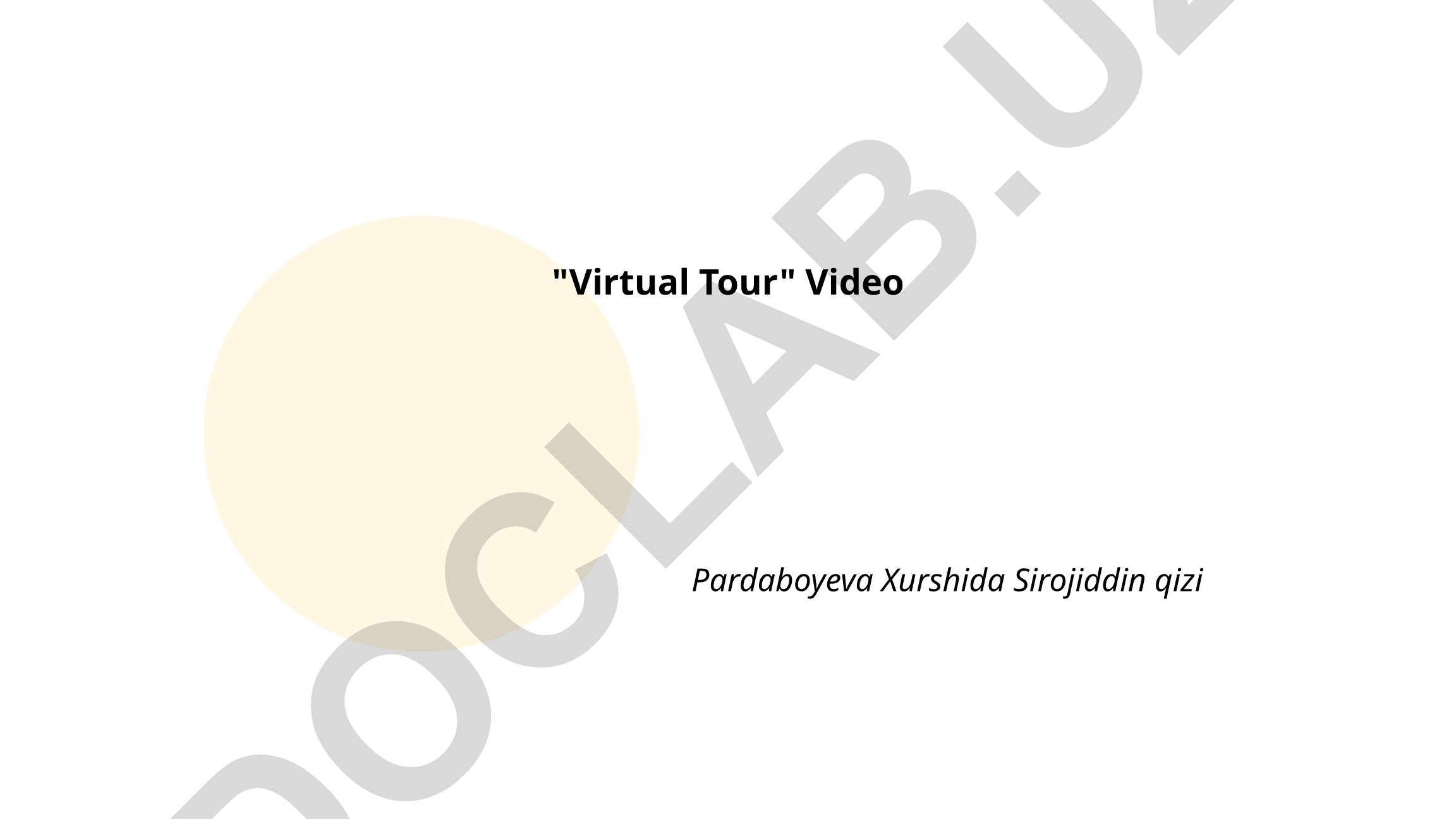 Virtual Tour texnologiyasi: tarixi va foydalari